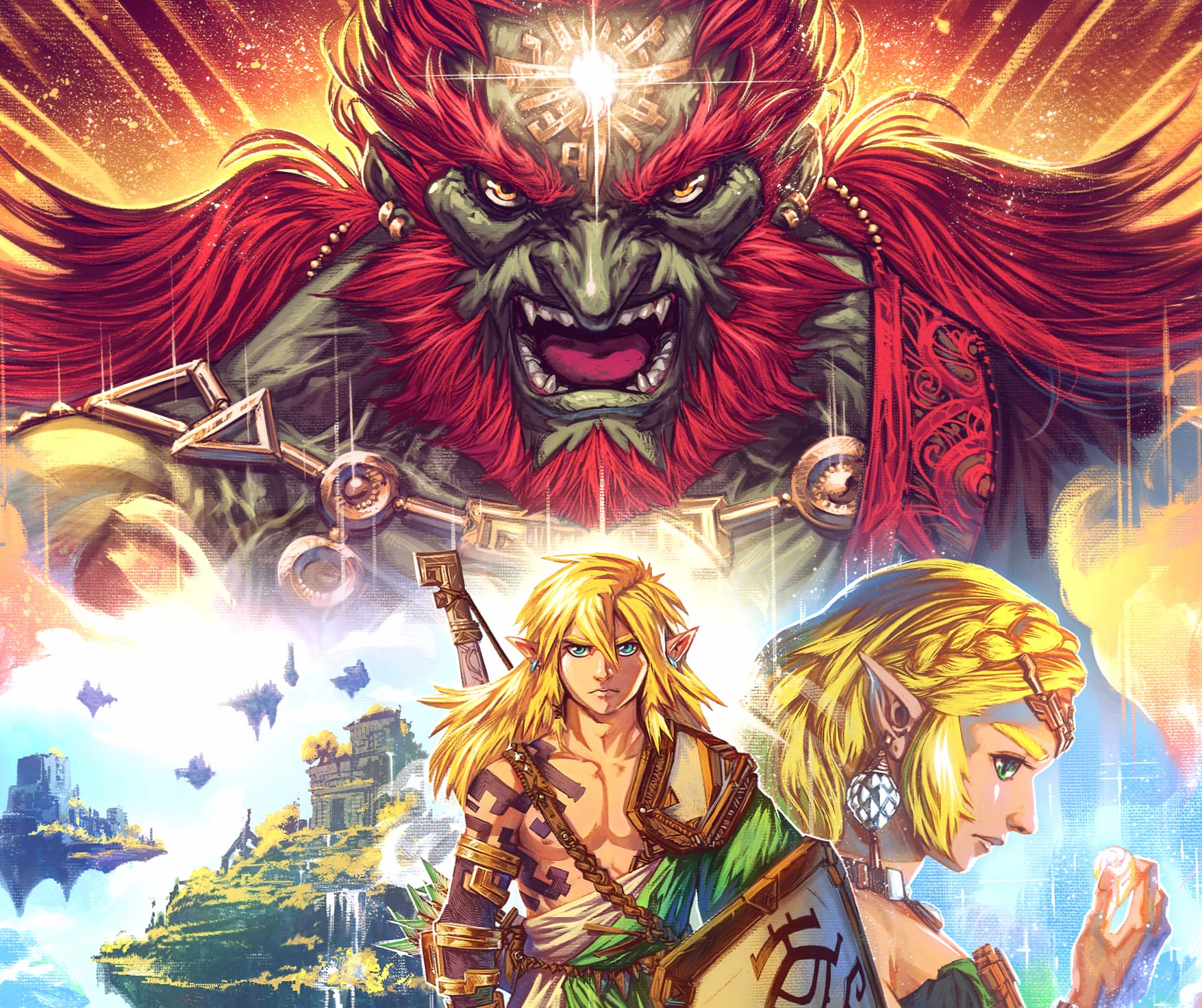 Ganondorf (The Legend Of Zelda) Princess Zelda Link Video Game The Legend Of Zelda Tears Of The Kingdom wallpapers HD quality