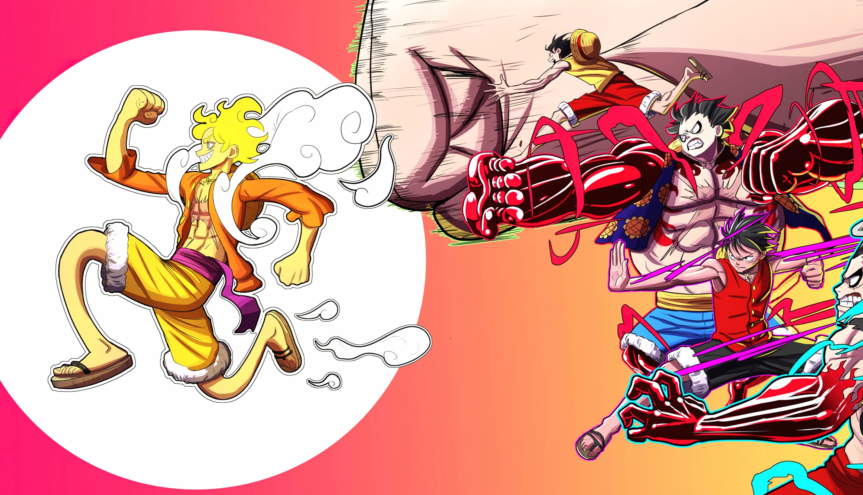 Gear 5 (One Piece) Gear Fourth Monkey D. Luffy Anime One Piece wallpapers HD quality