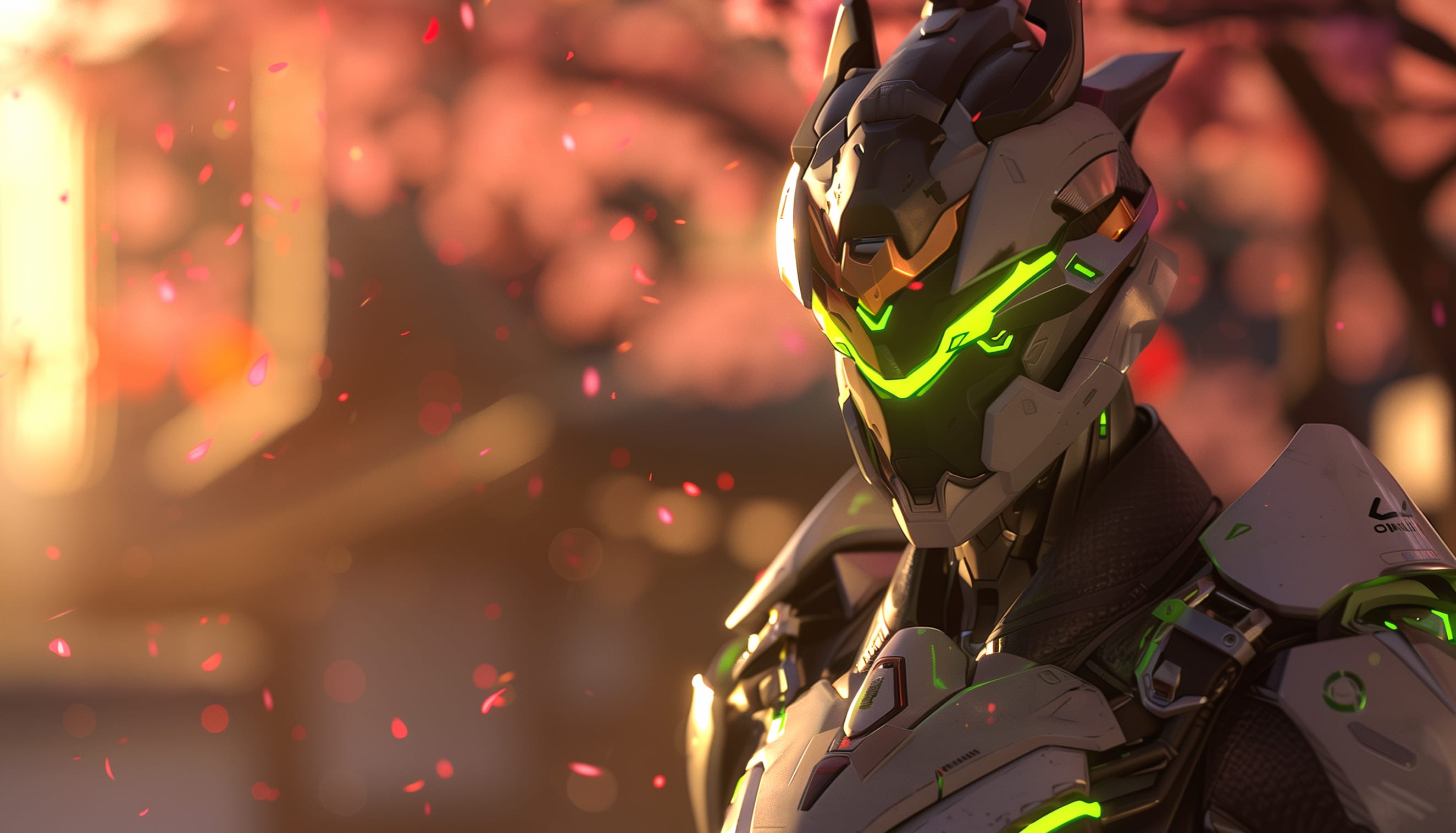 Genji of Overwatch in Bloom at 1600 x 1200 size wallpapers HD quality