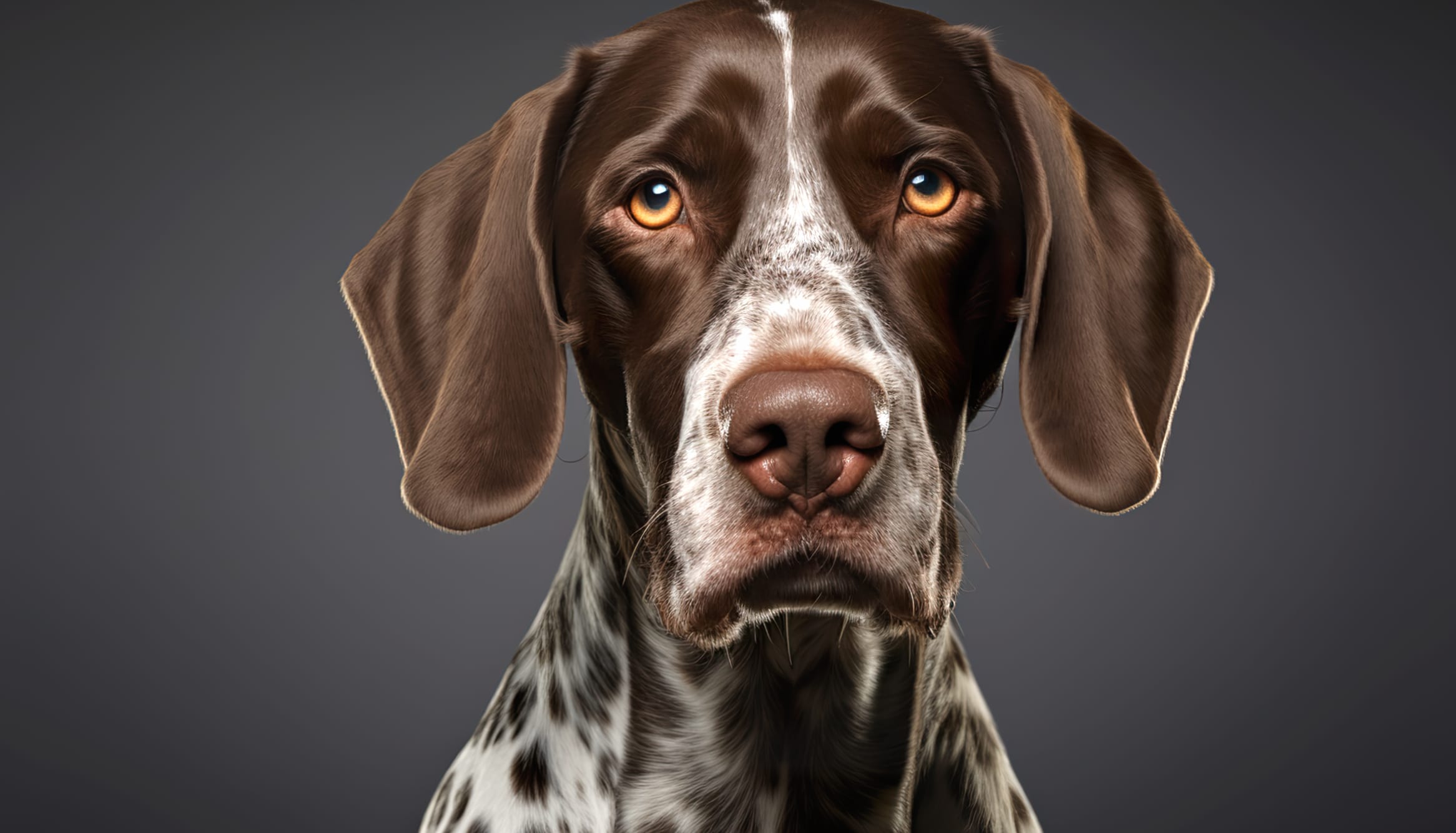 German Shorthaired Pointer Dog Portrait Wallpaper at 1600 x 900 HD size wallpapers HD quality