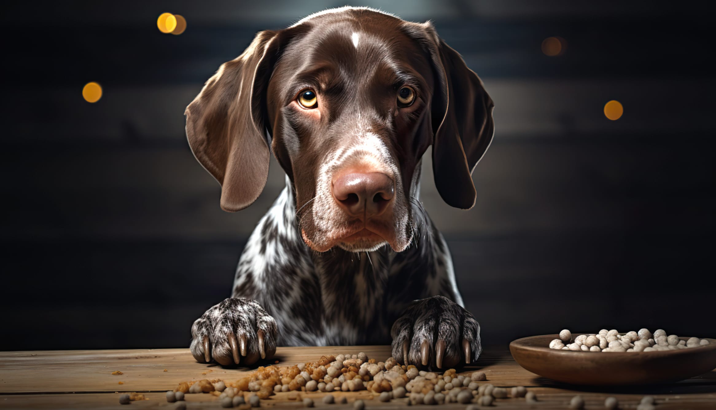 German Shorthaired Pointer Eating Wallpaper at 1920 x 1080 HD size wallpapers HD quality