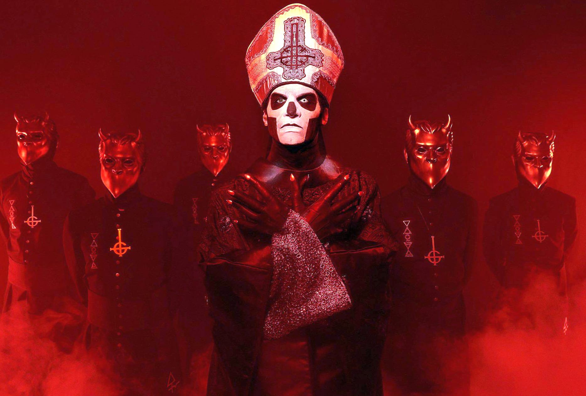 Ghost B.C. Red Heavy Metal at 1024 x 1024 iPad size wallpapers HD quality