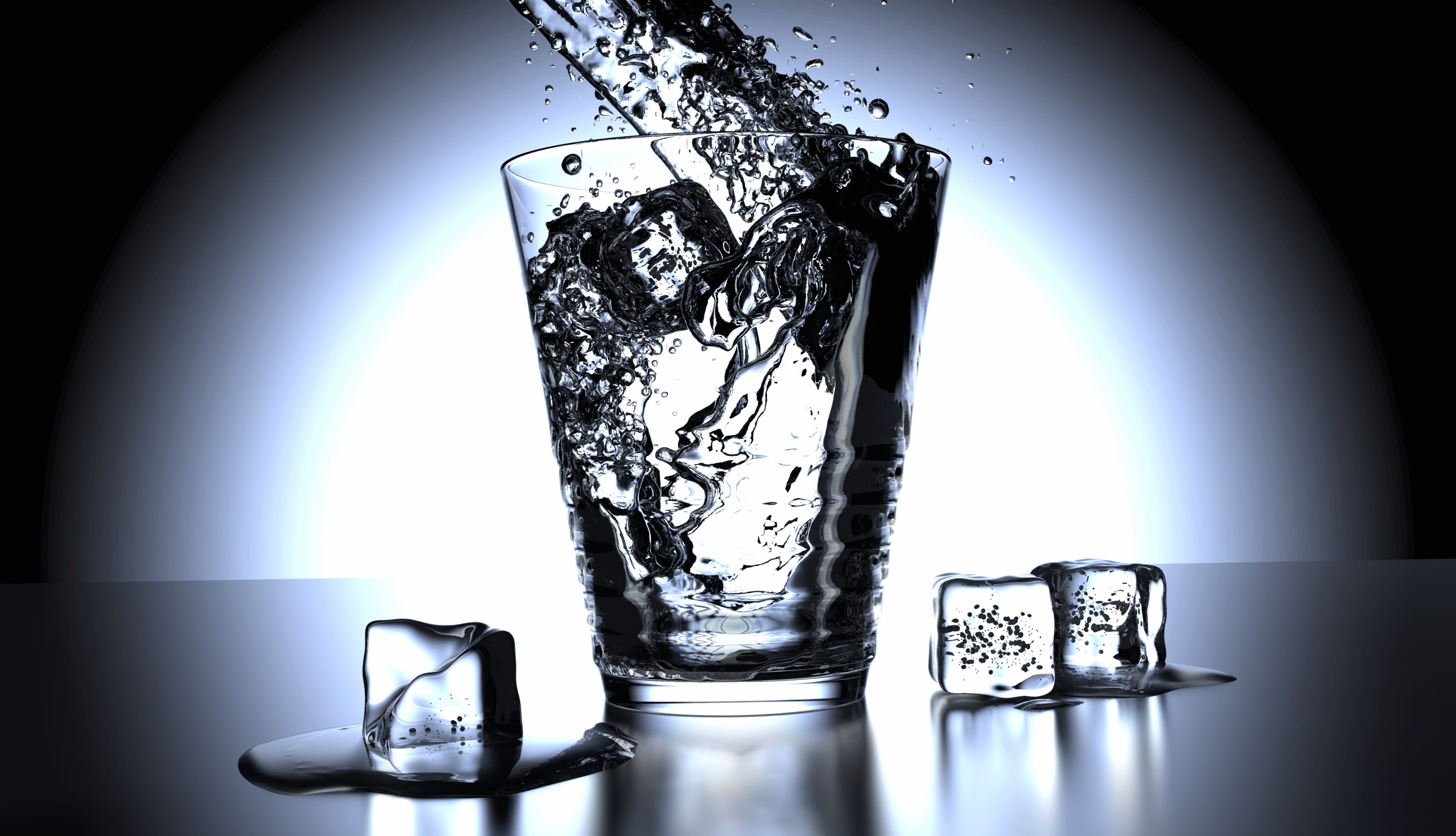 glas and water at 2048 x 2048 iPad size wallpapers HD quality