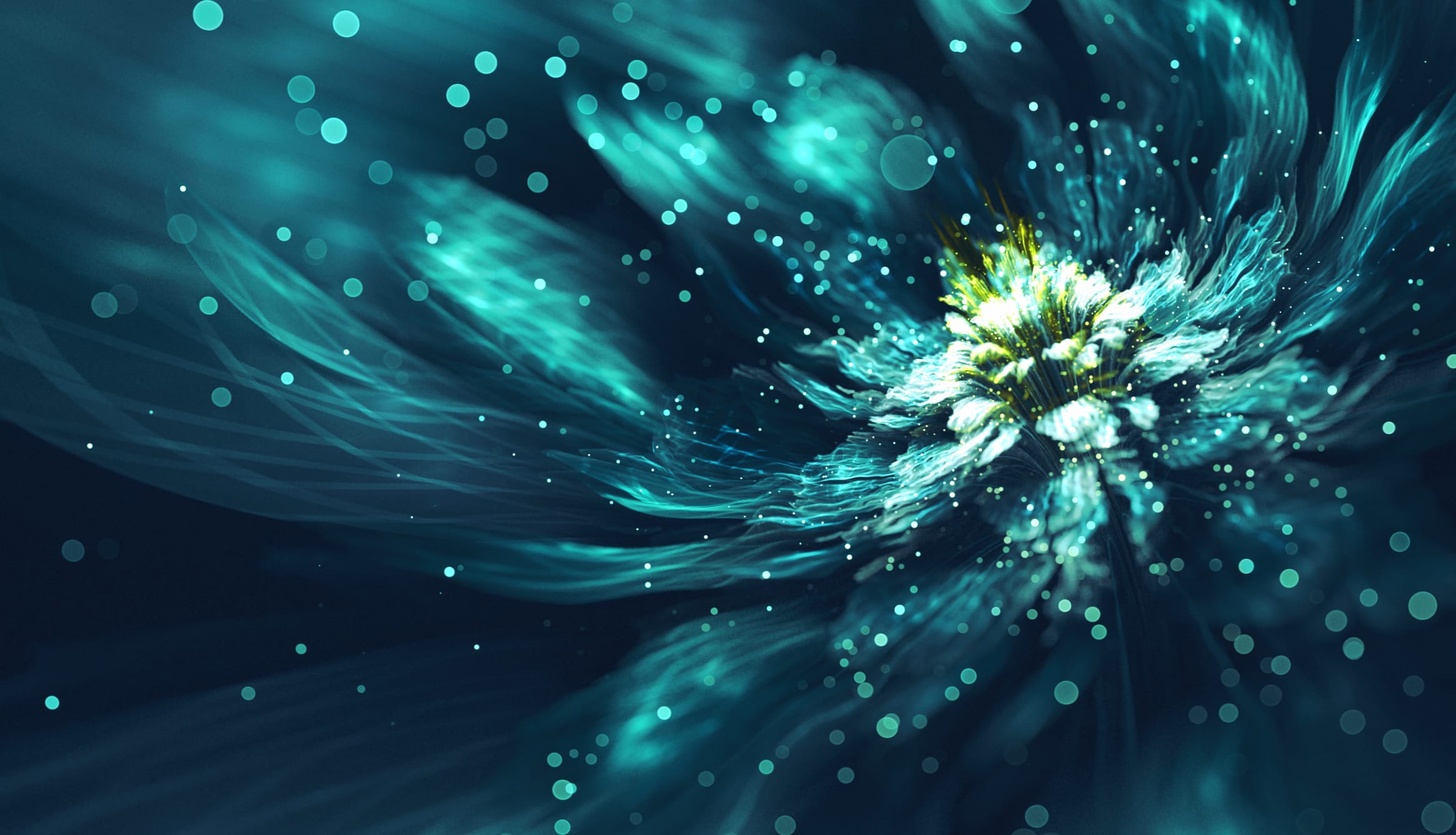 Glittering Fractal Flower wallpapers HD quality