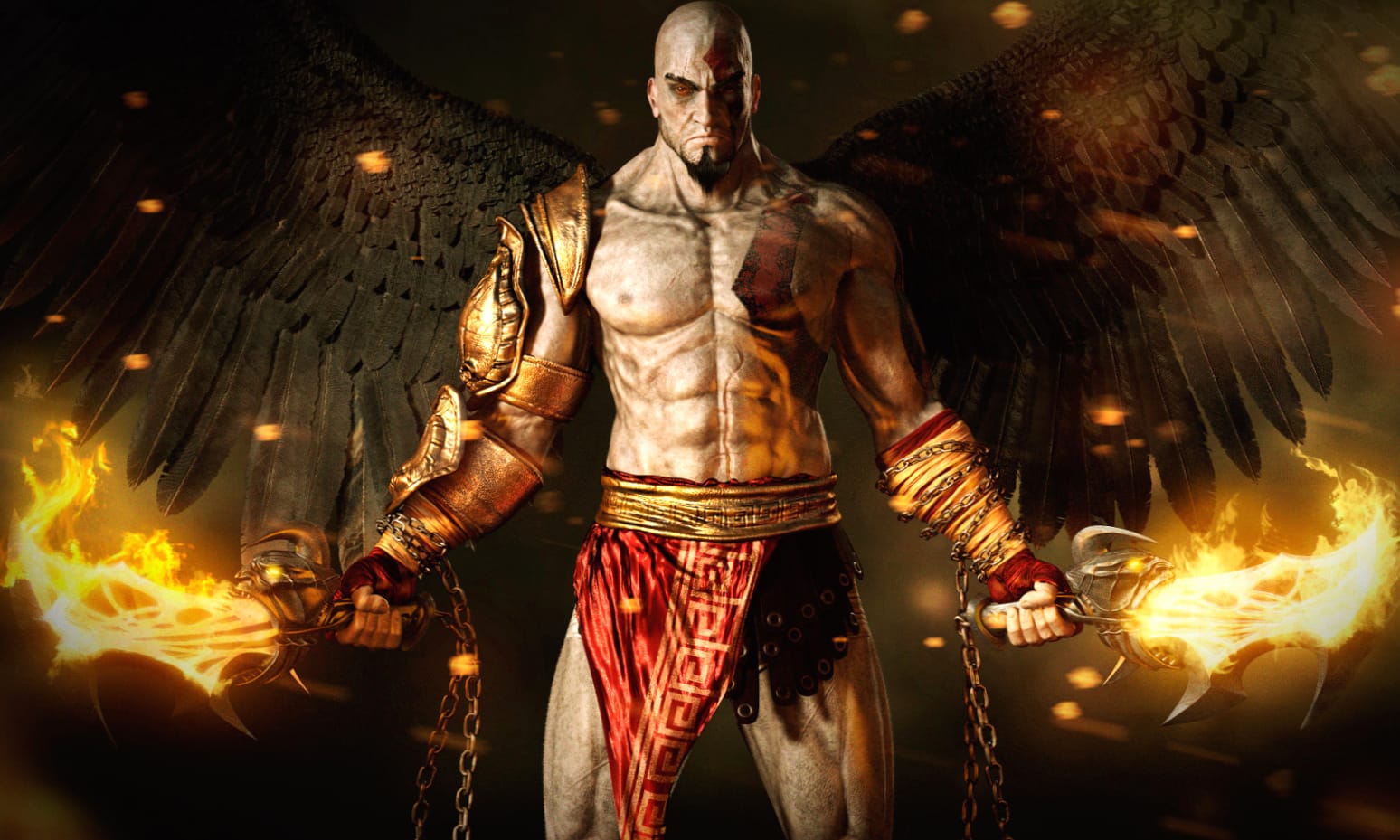 God of War Winged Warrior at 1024 x 1024 iPad size wallpapers HD quality