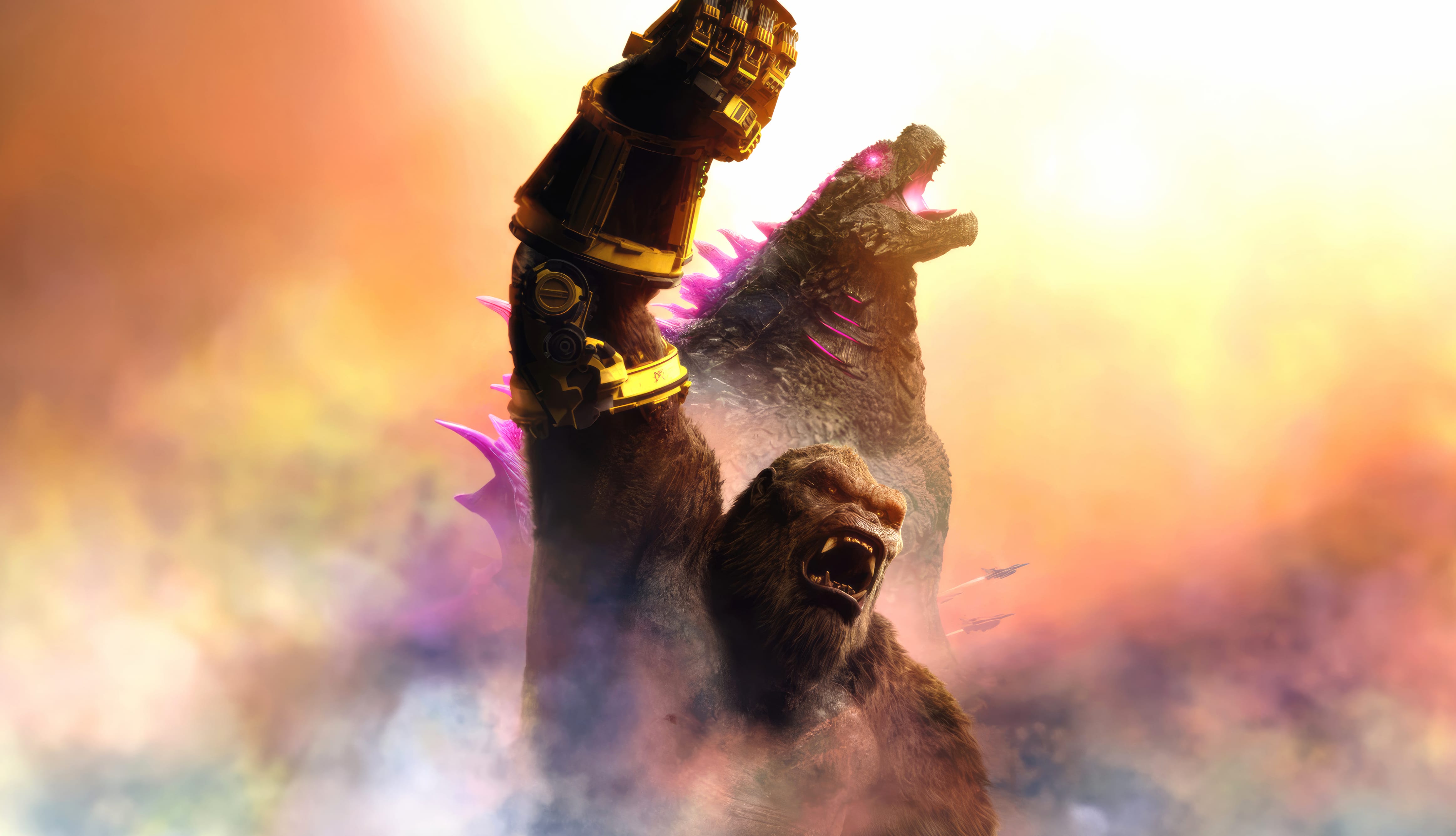 Godzilla x Kong Empire – Epic Monster Showdown at 1920 x 1080 HD size wallpapers HD quality