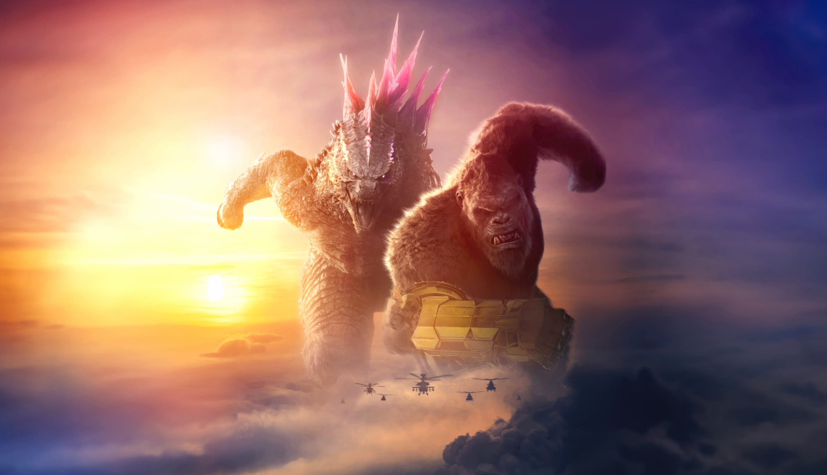 Godzilla x Kong The New Empire 5K at 2048 x 2048 iPad size wallpapers HD quality