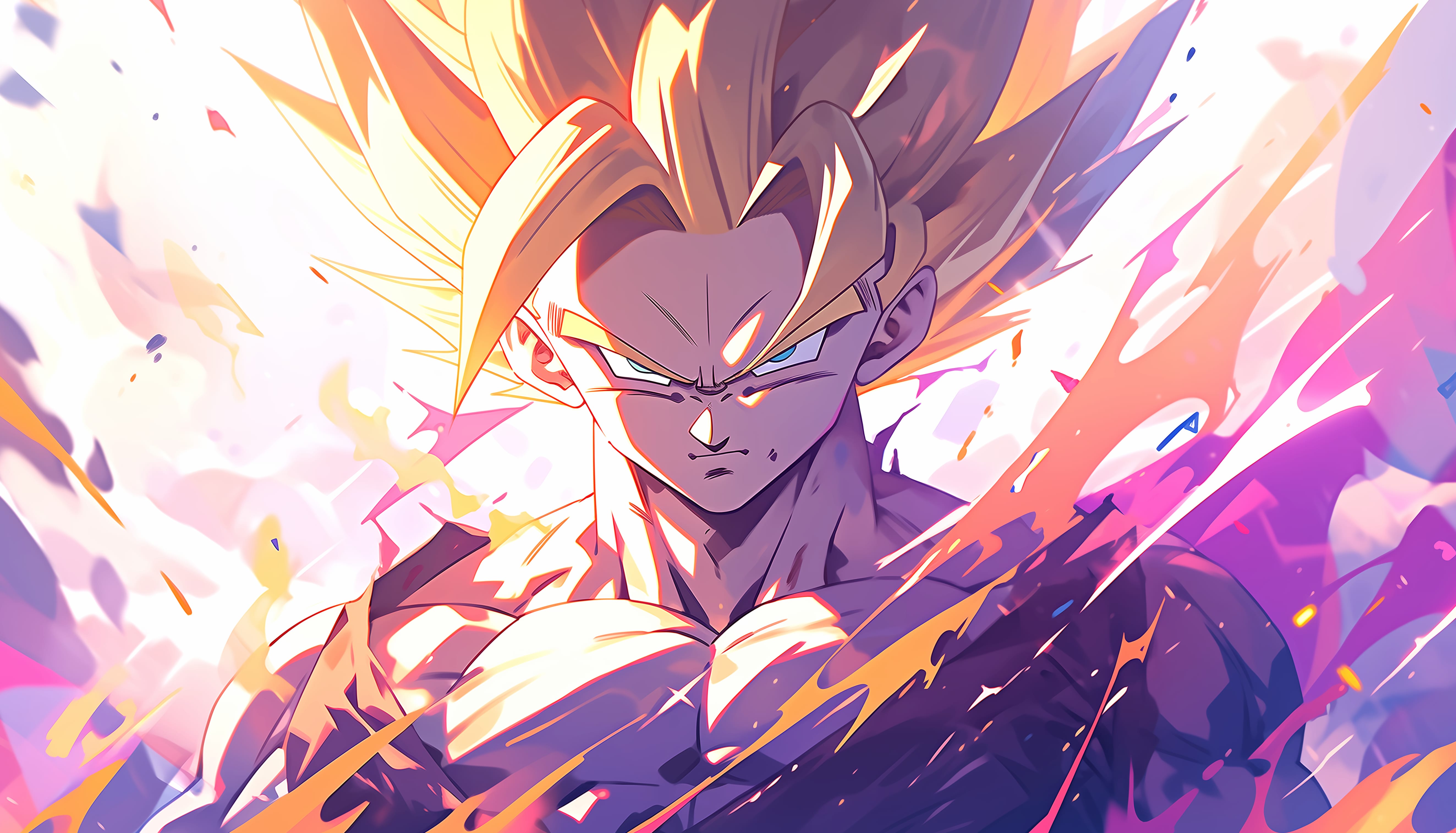 Gohan Super Saiyan - Dragon Ball Art at 1024 x 768 size wallpapers HD quality