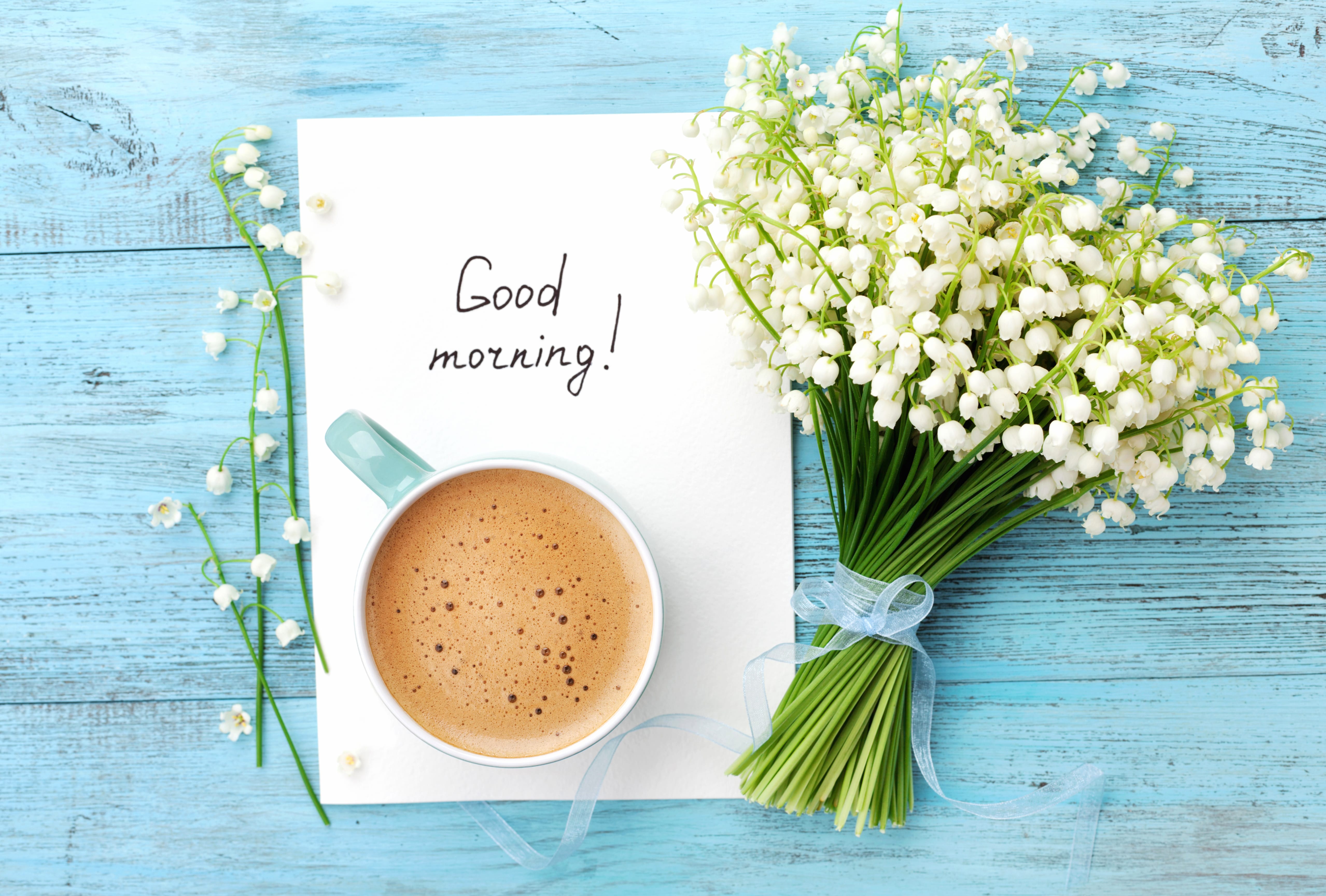 Good Morning Coffee and Flowers - wallpapers HD quality