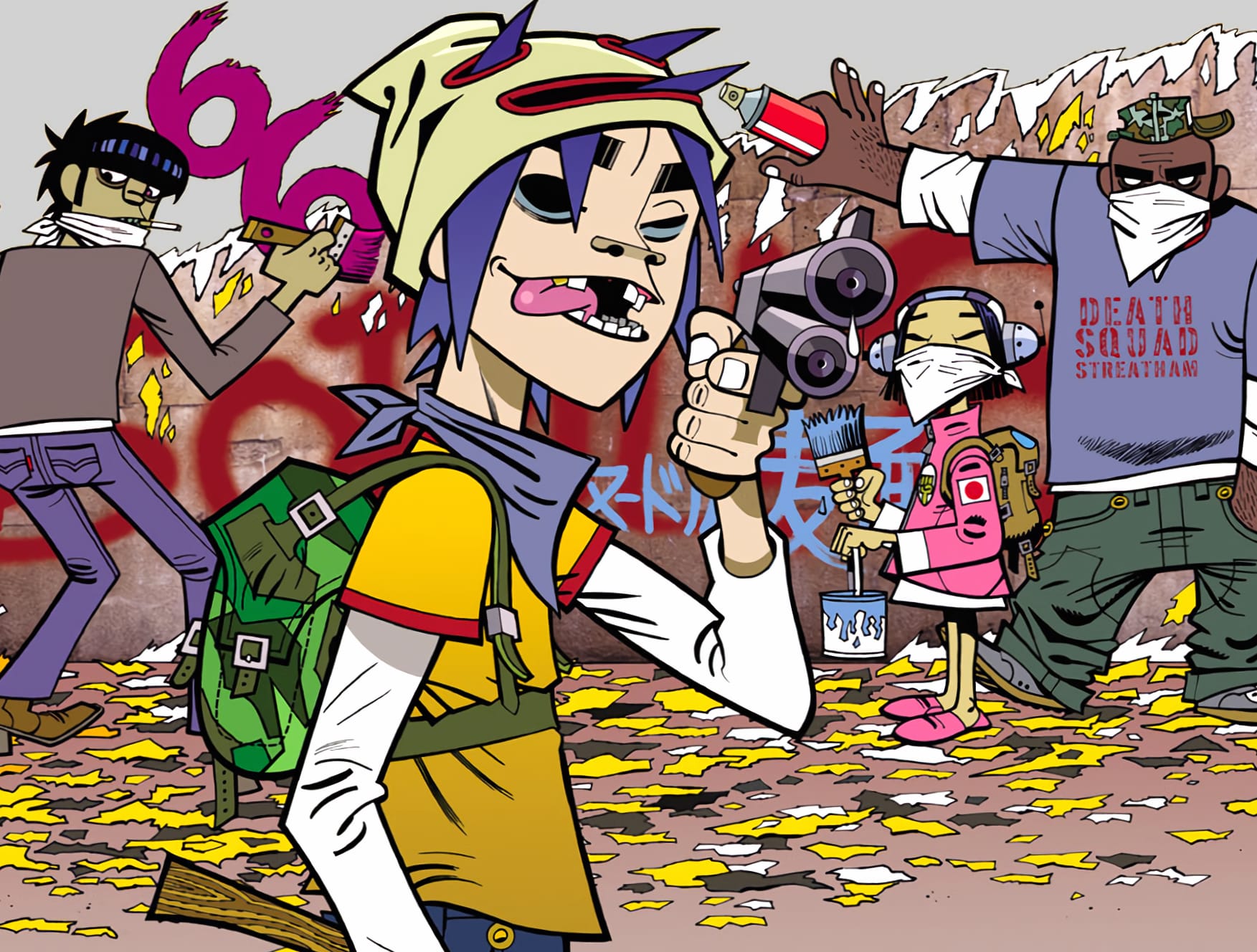 Gorillaz Graffiti Music wallpapers HD quality