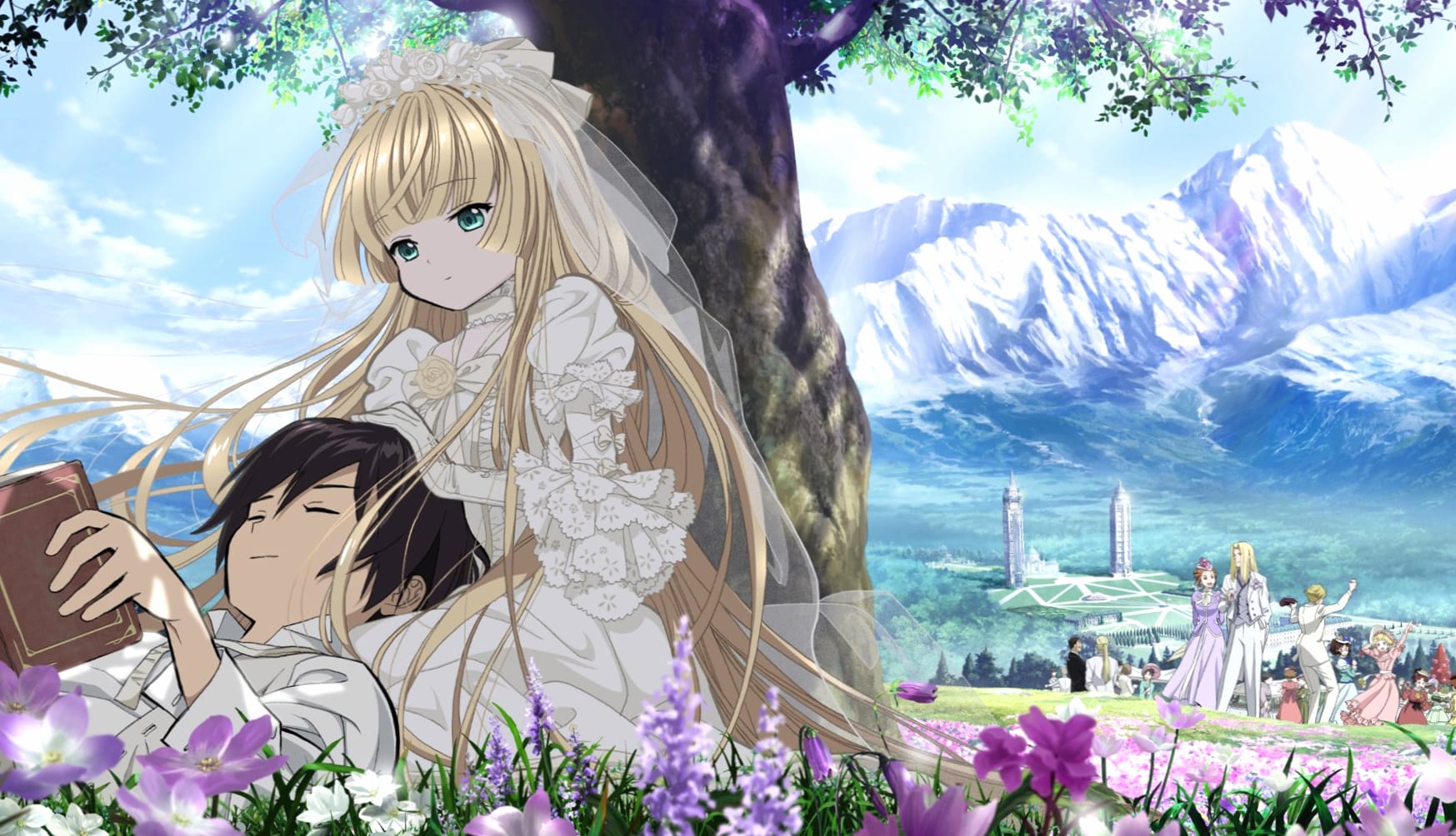 Gosick Anime Landscape at 2048 x 2048 iPad size wallpapers HD quality