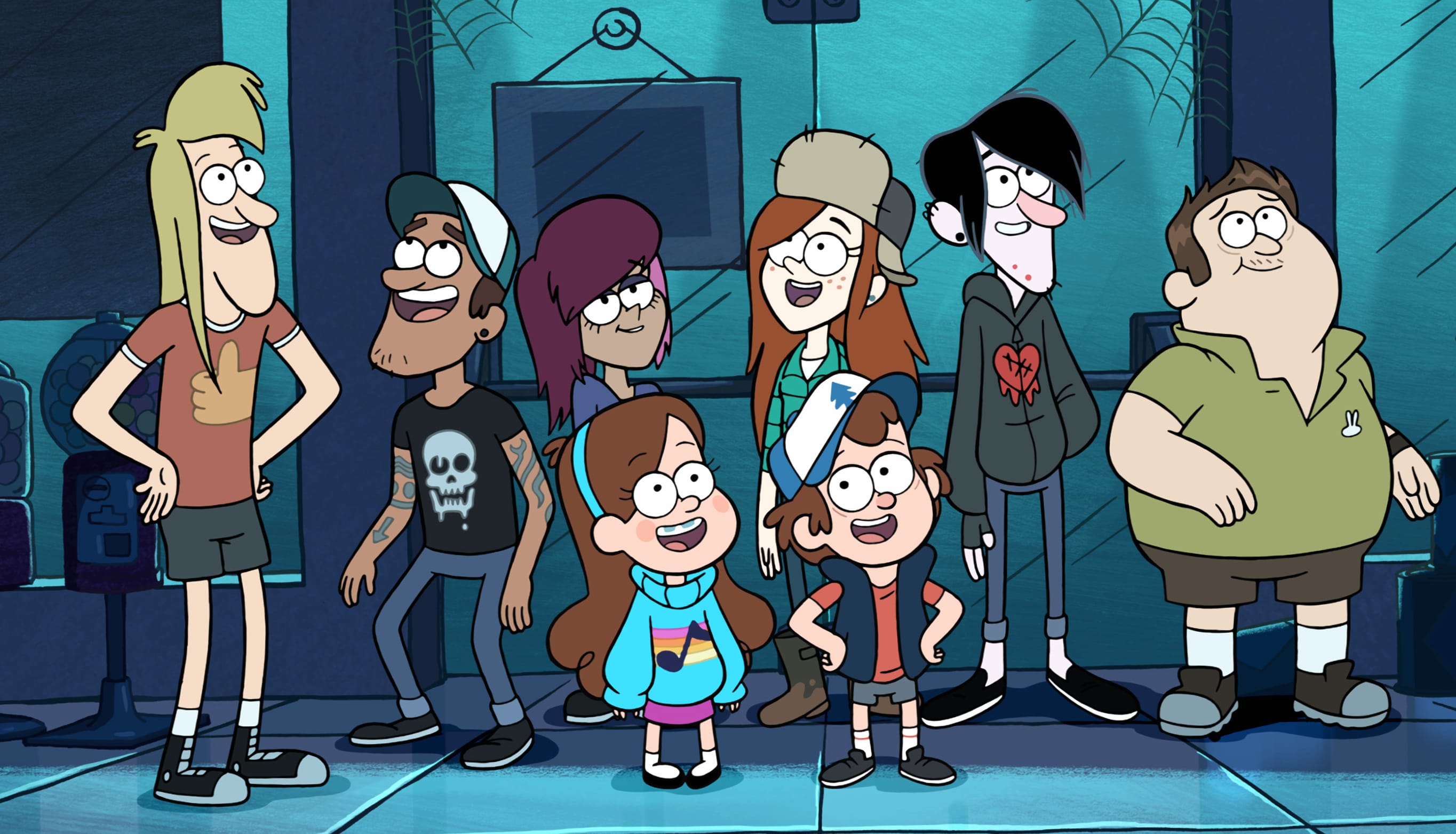 Gravity Falls Crew at 1280 x 720 HD size wallpapers HD quality