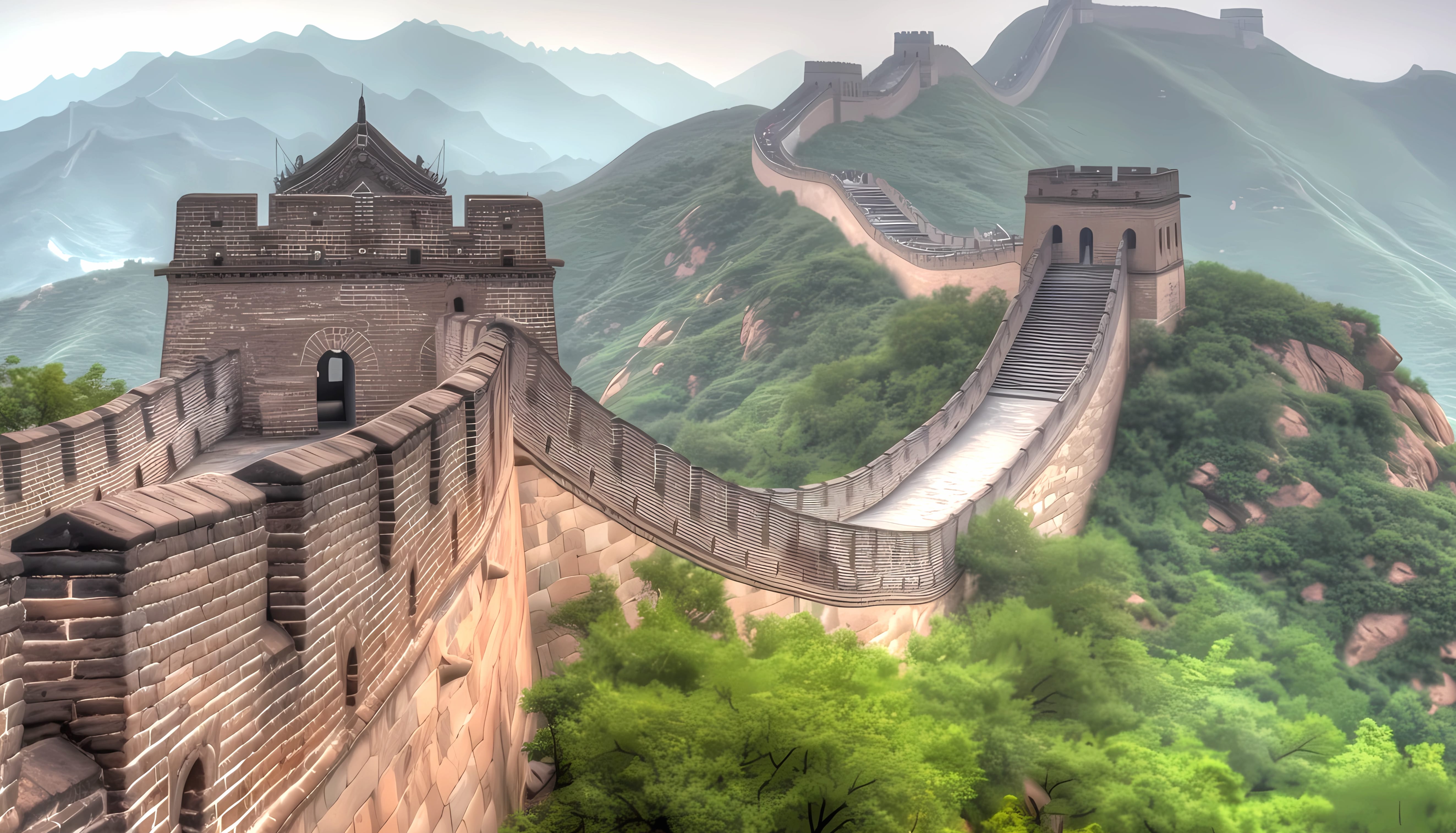 Great Wall of China view wallpapers HD quality