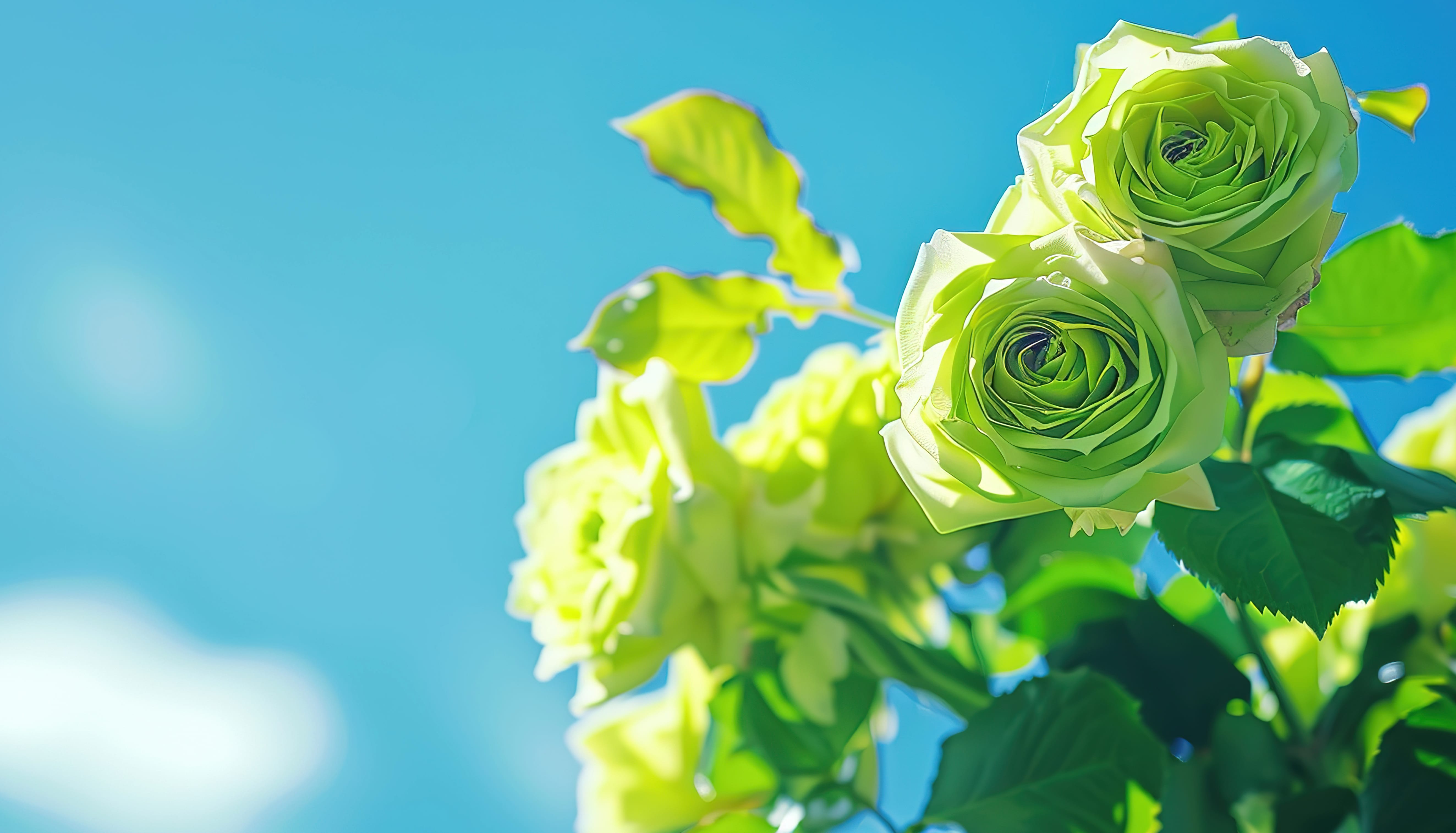 Green Rose Landscape Flower at 1920 x 1080 HD size wallpapers HD quality