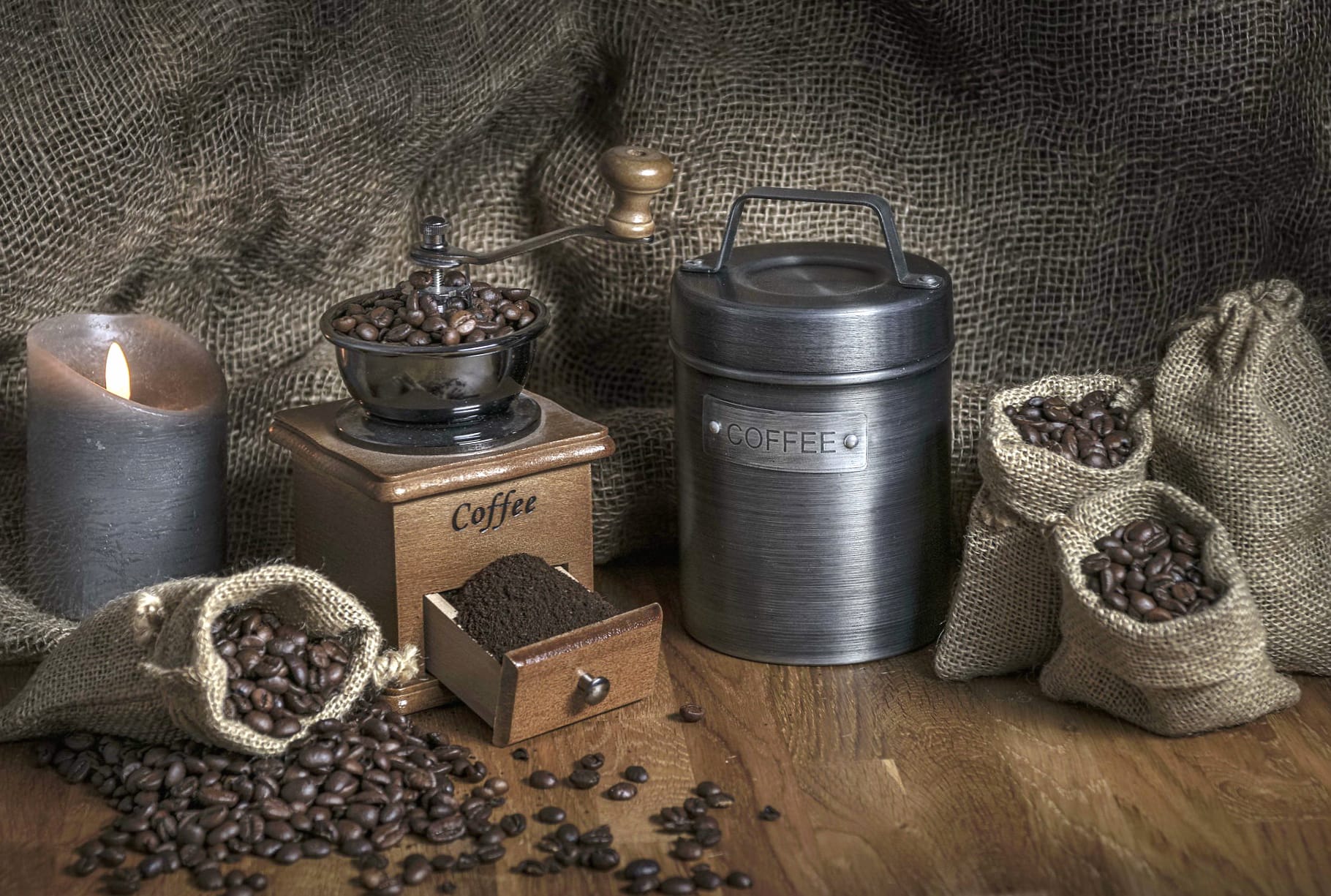 Grinder Still Life Coffee Beans Food Coffee wallpapers HD quality