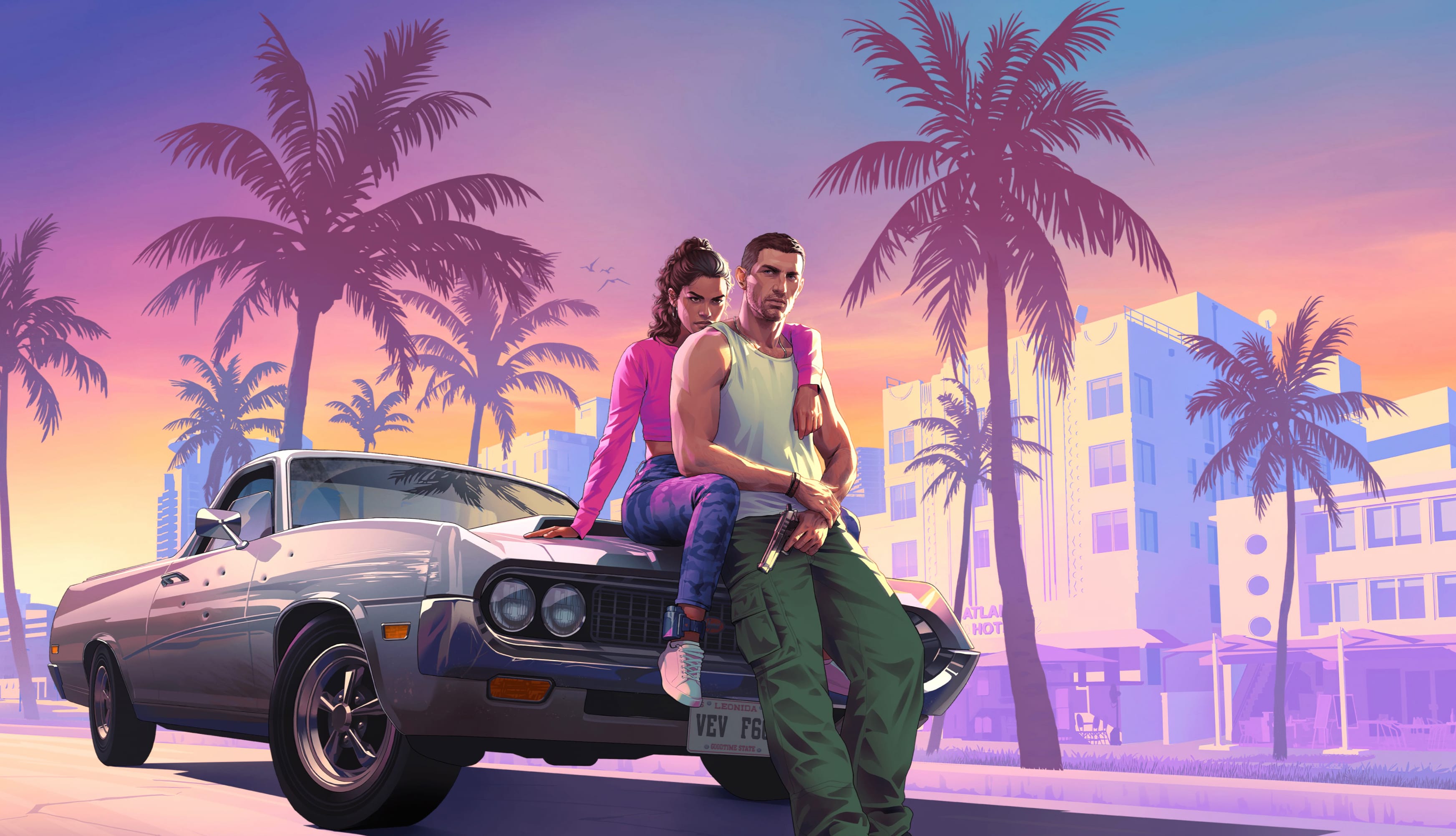 GTA 6 Game Art at 320 x 480 iPhone size wallpapers HD quality