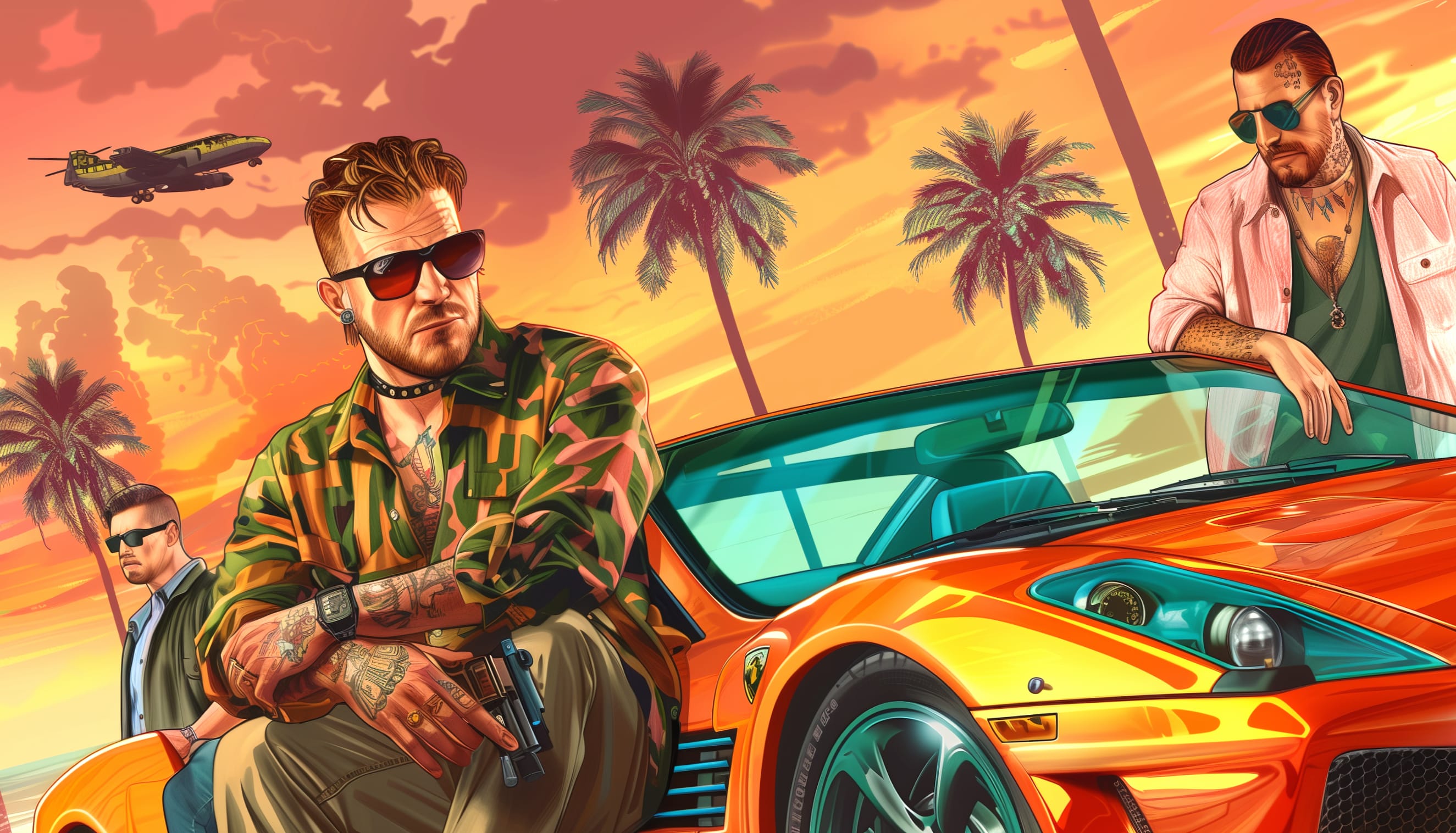 GTA VI Sunset Heist Wallpaper wallpapers HD quality