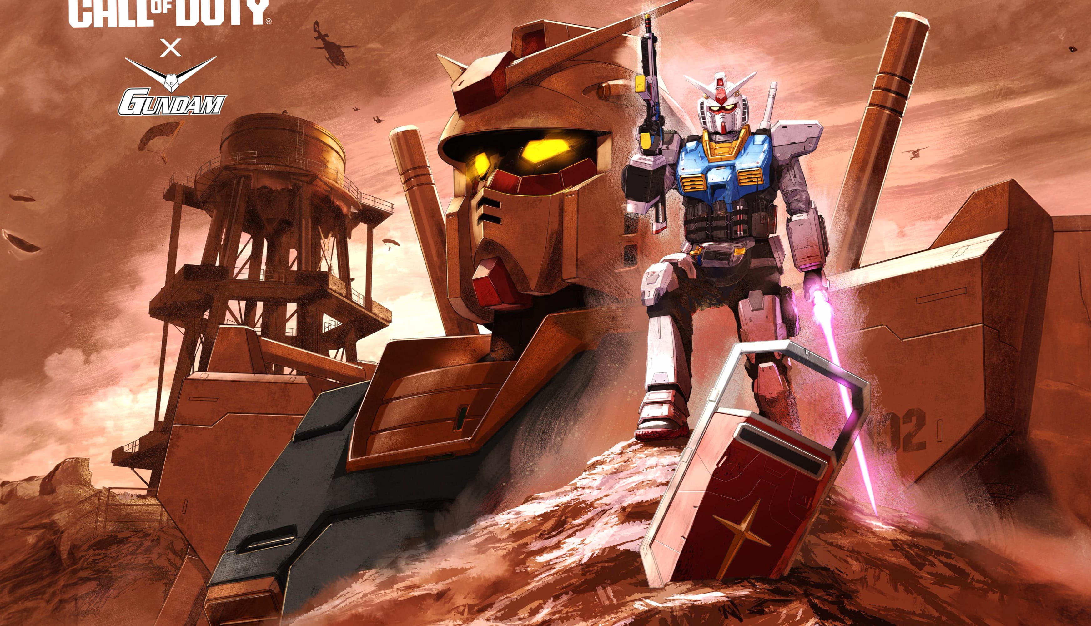 Gundam Call of Duty at 640 x 1136 iPhone 5 size wallpapers HD quality