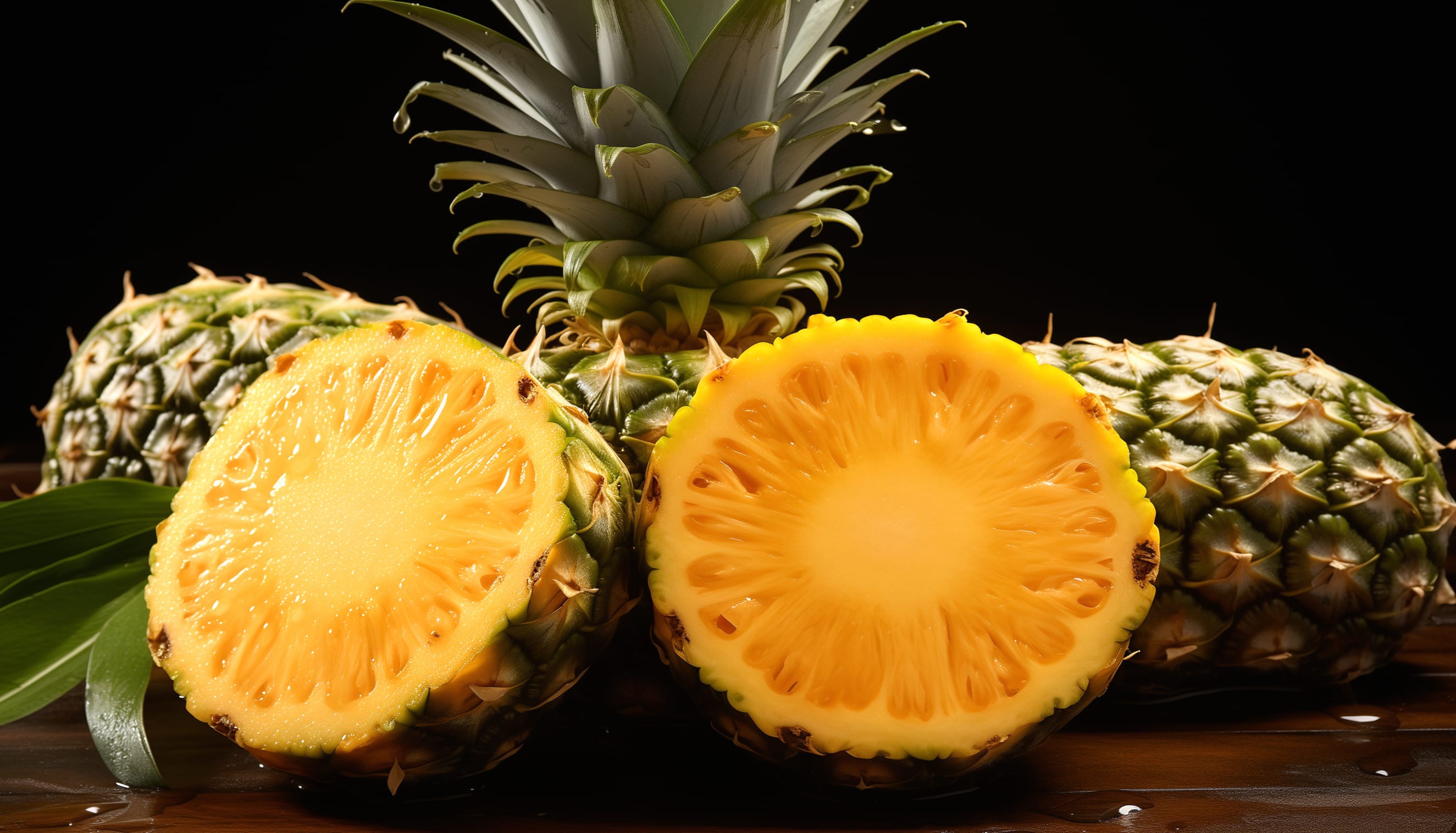 H1HD Pineapple Delight Wallpaper - Exotic Fruits Background wallpapers HD quality