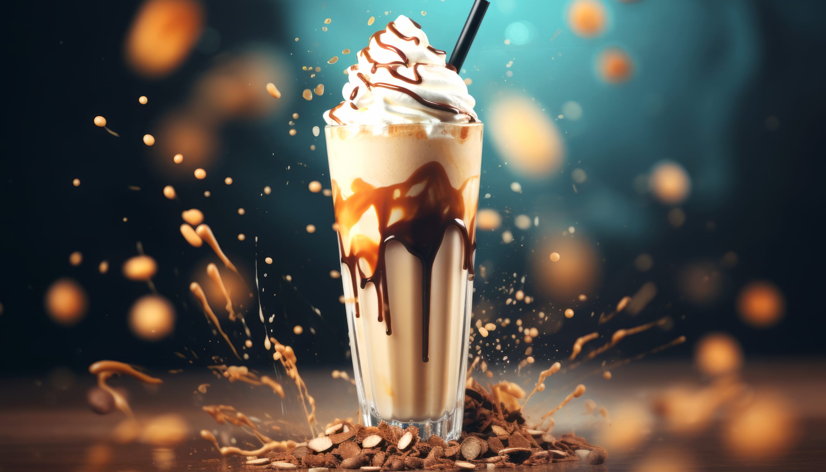 H1Indulgent Coffee Milkshake HD Desktop Wallpaper at 1536 x 864 HD size wallpapers HD quality