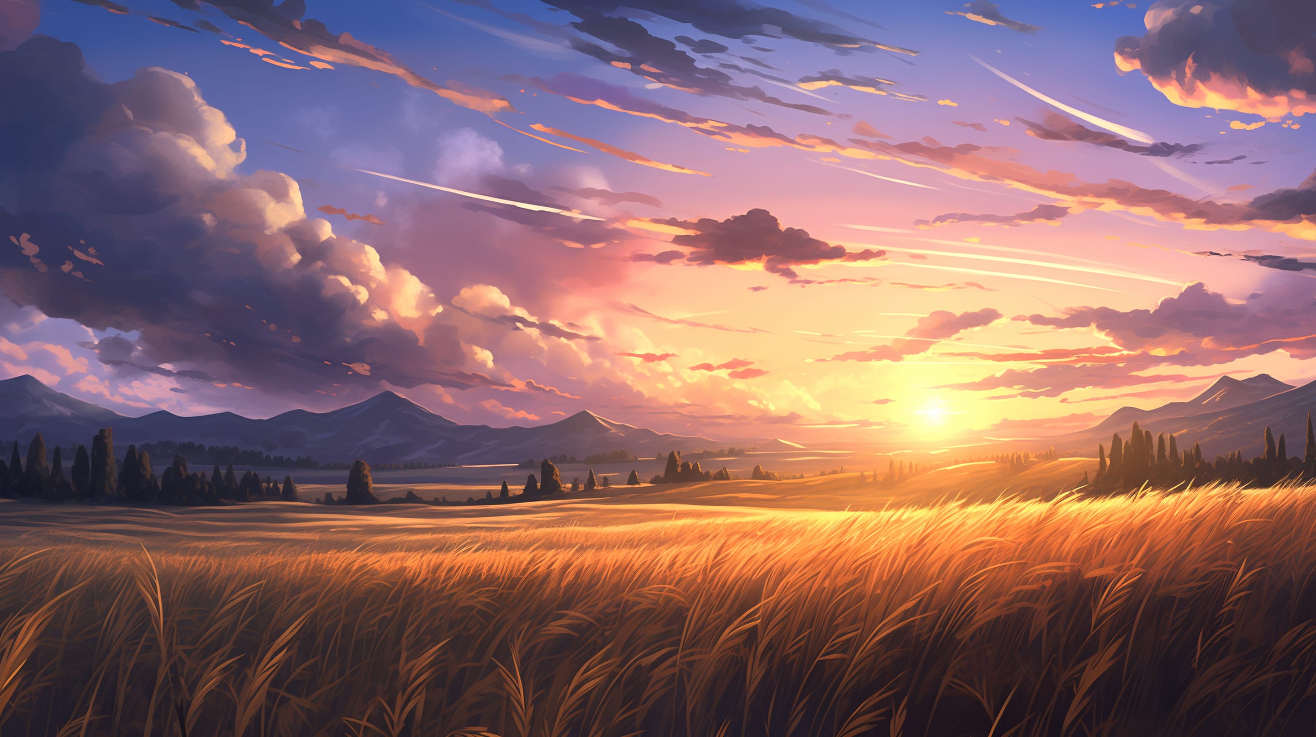 Harvest Glow at Dusk wallpapers HD quality