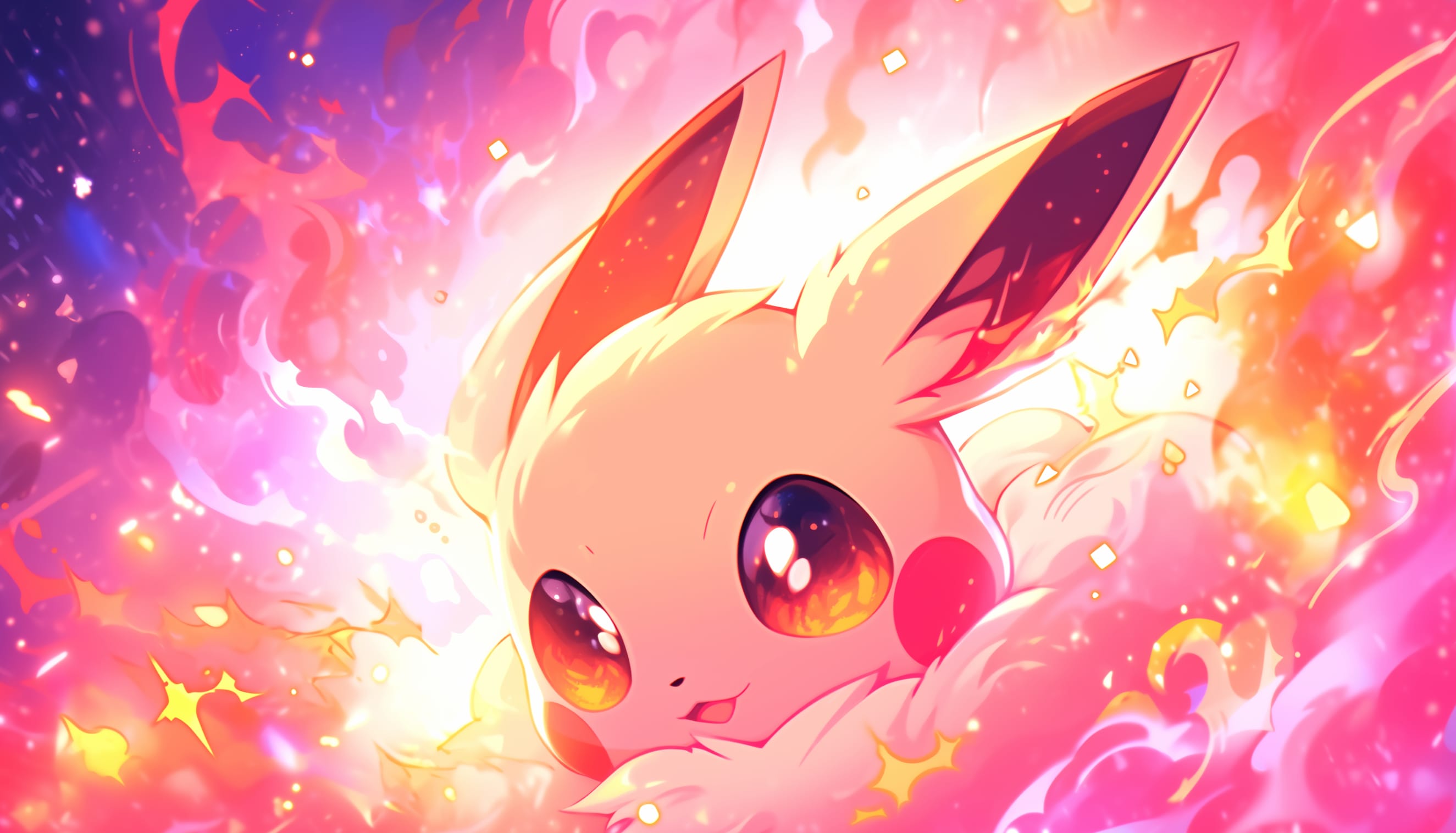 HD Anime Eevee Wallpaper - Vibrant Pokémon Desktop Background wallpapers HD quality