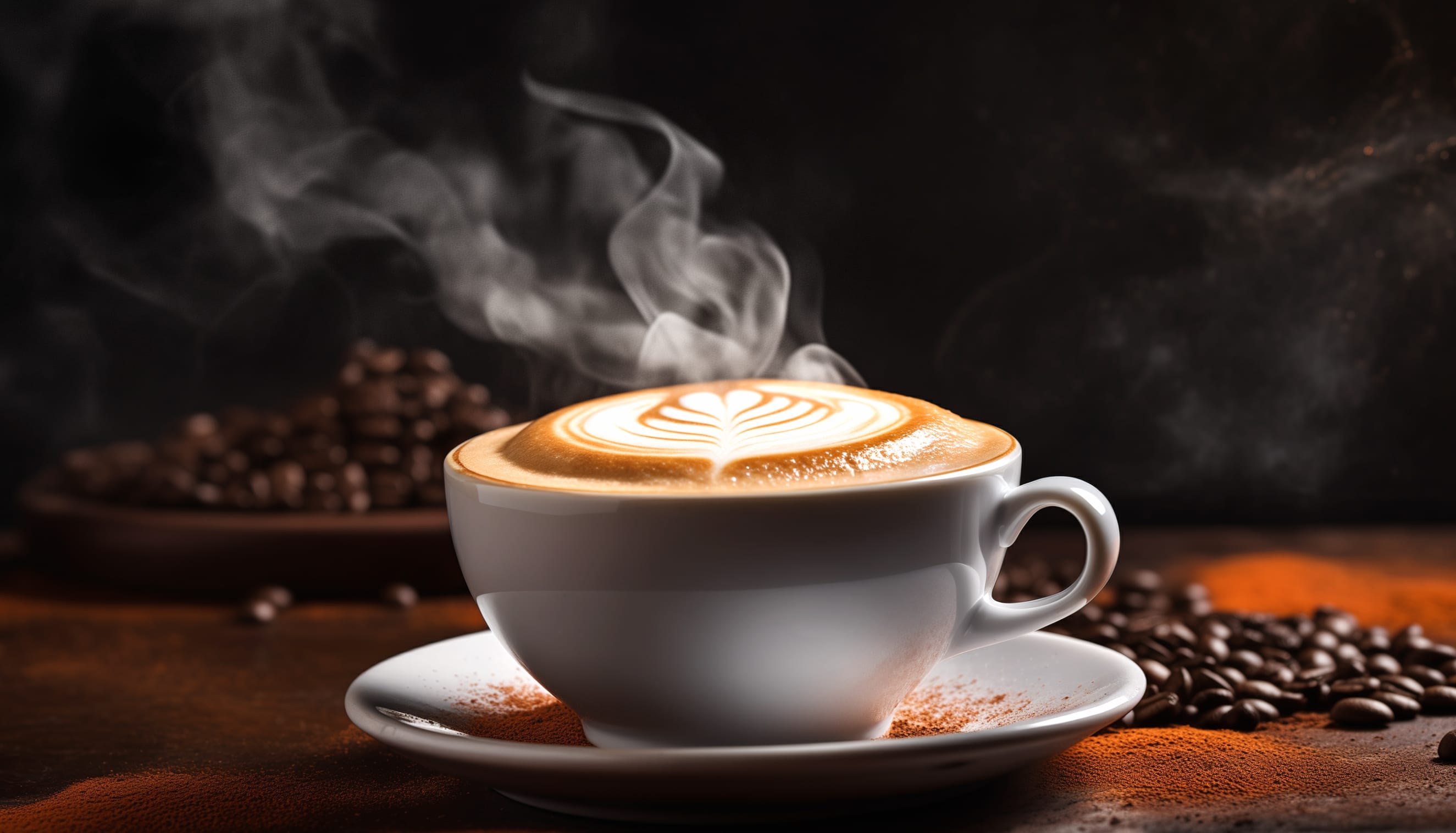 HD Cappuccino Coffee Wallpaper - Steamy Aromatic Espresso Background wallpapers HD quality