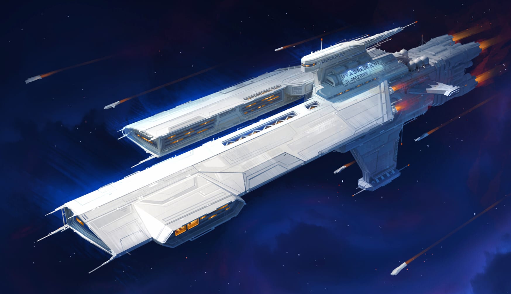 HD Galactic Cruiser - Sci-Fi Spaceship Wallpaper wallpapers HD quality