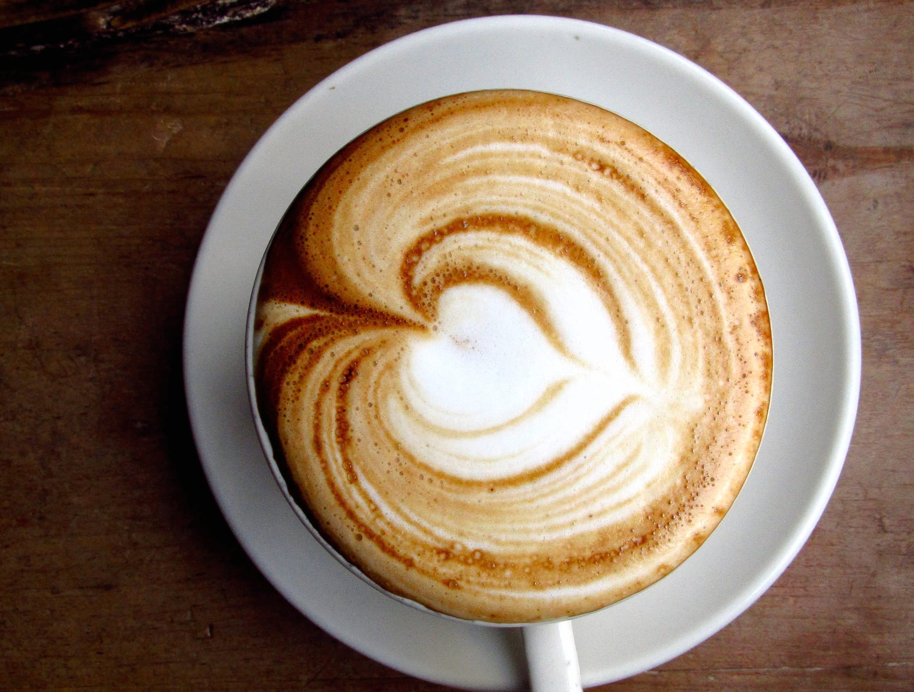 Heart Latte Art Cappuccino wallpapers HD quality