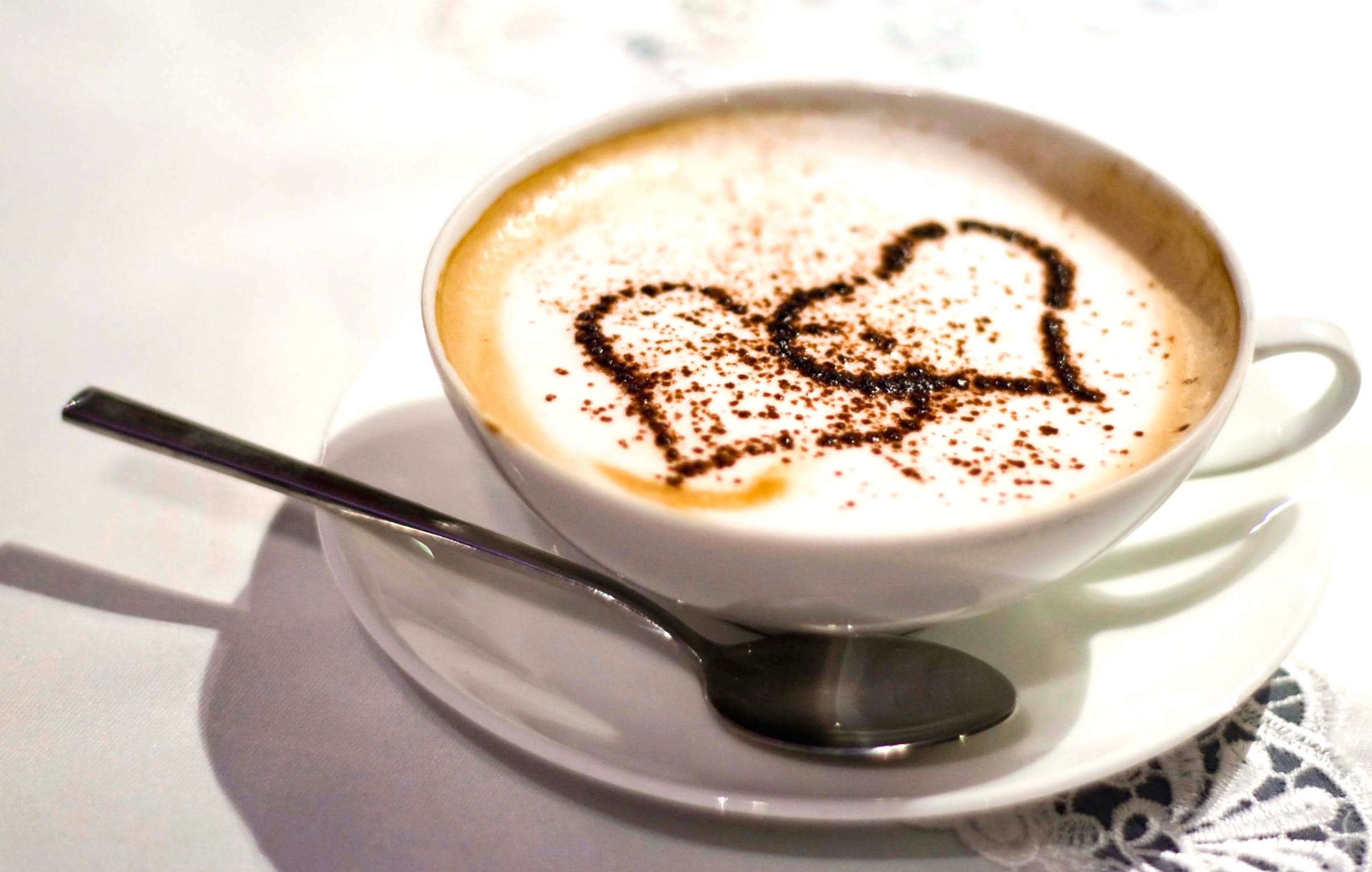 Heartfelt Coffee Cup - Delight at 640 x 960 iPhone 4 size wallpapers HD quality