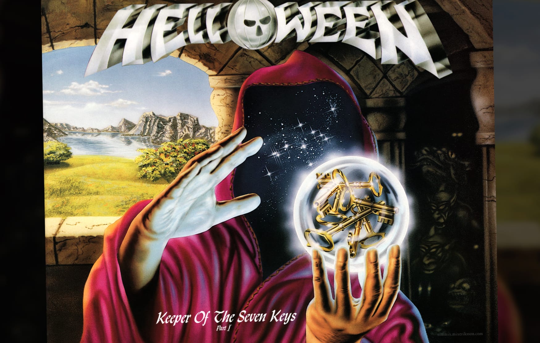 Helloween Keeper of the Seven Keys Album Cover at 1334 x 750 iPhone 7 size wallpapers HD quality