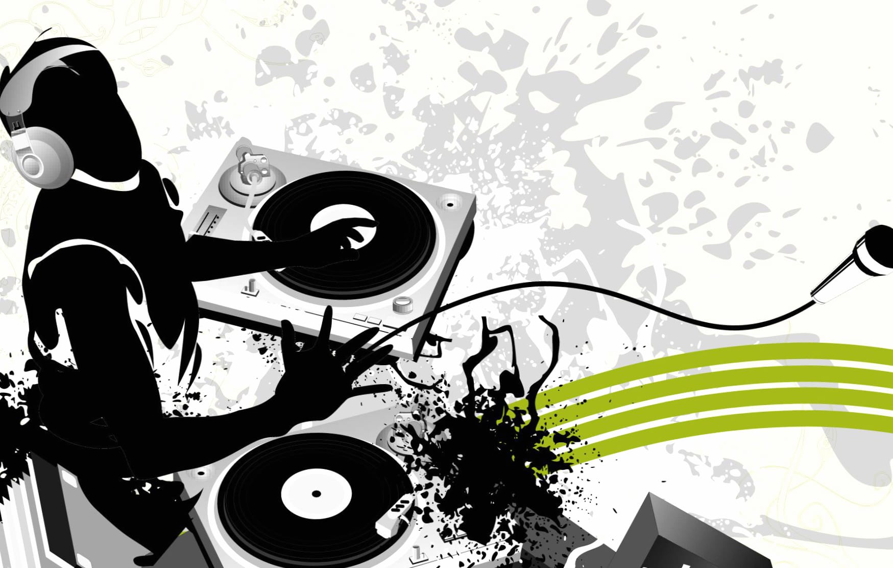 High-Definition DJ Music Vibes Wallpaper at 1152 x 864 size wallpapers HD quality