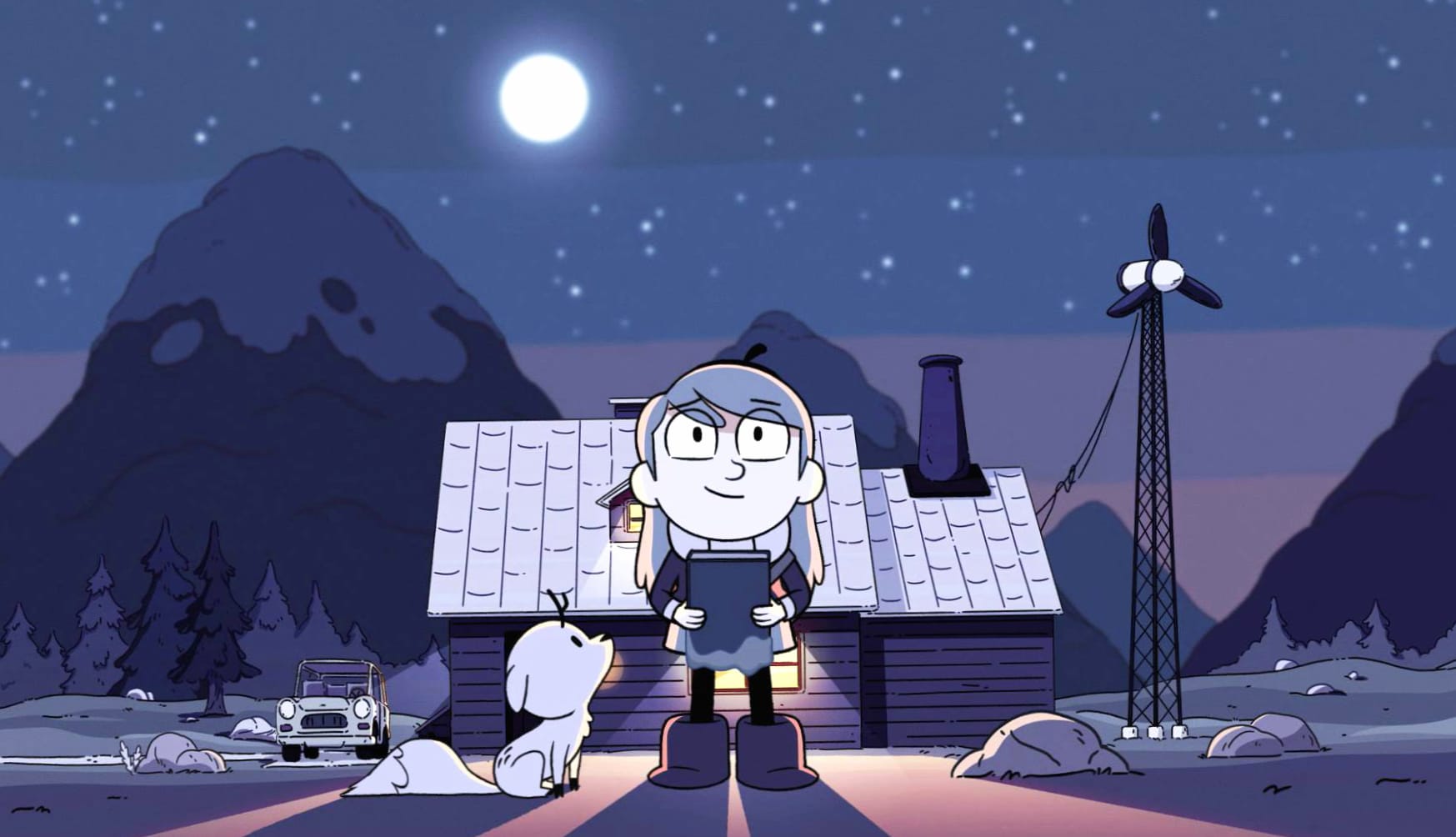 Hilda Animated Series Nighttime Adventure wallpapers HD quality