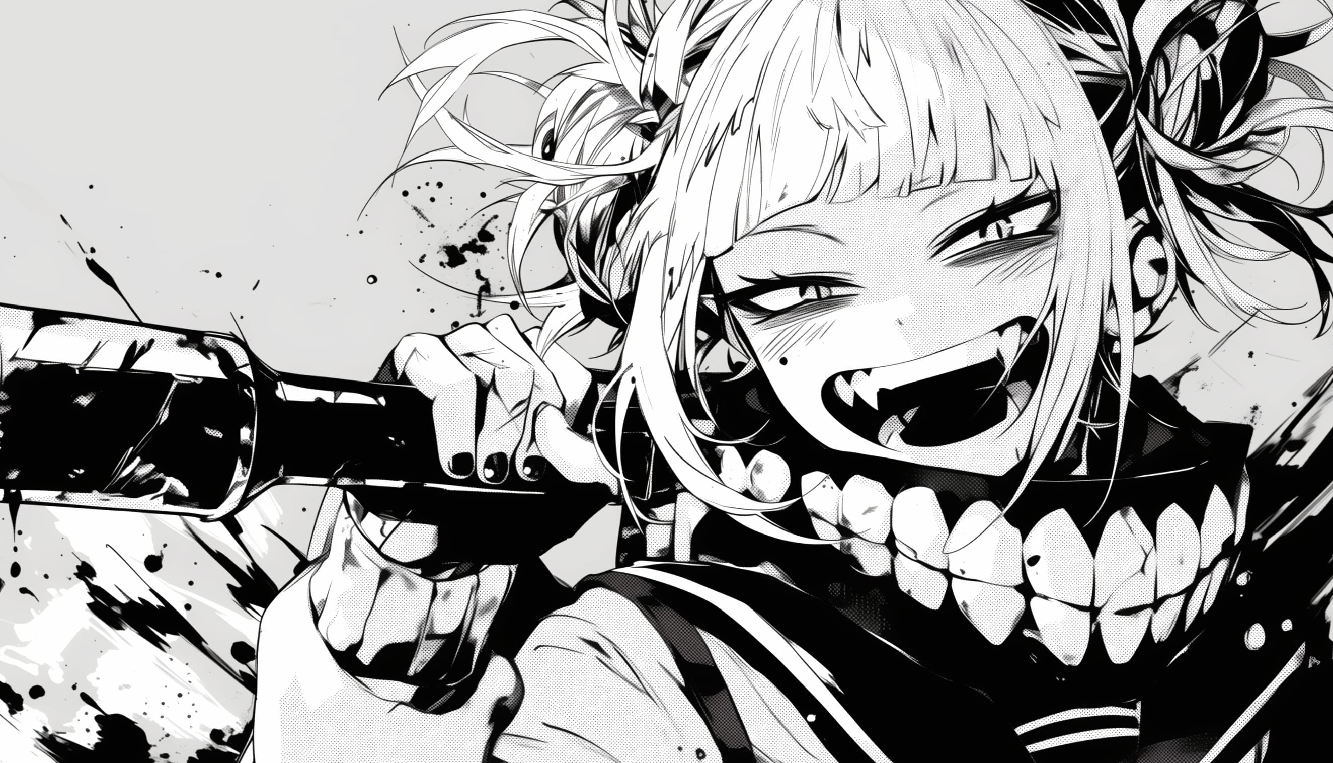 Himiko Toga - My Hero Academia Manga Art at 640 x 1136 iPhone 5 size wallpapers HD quality