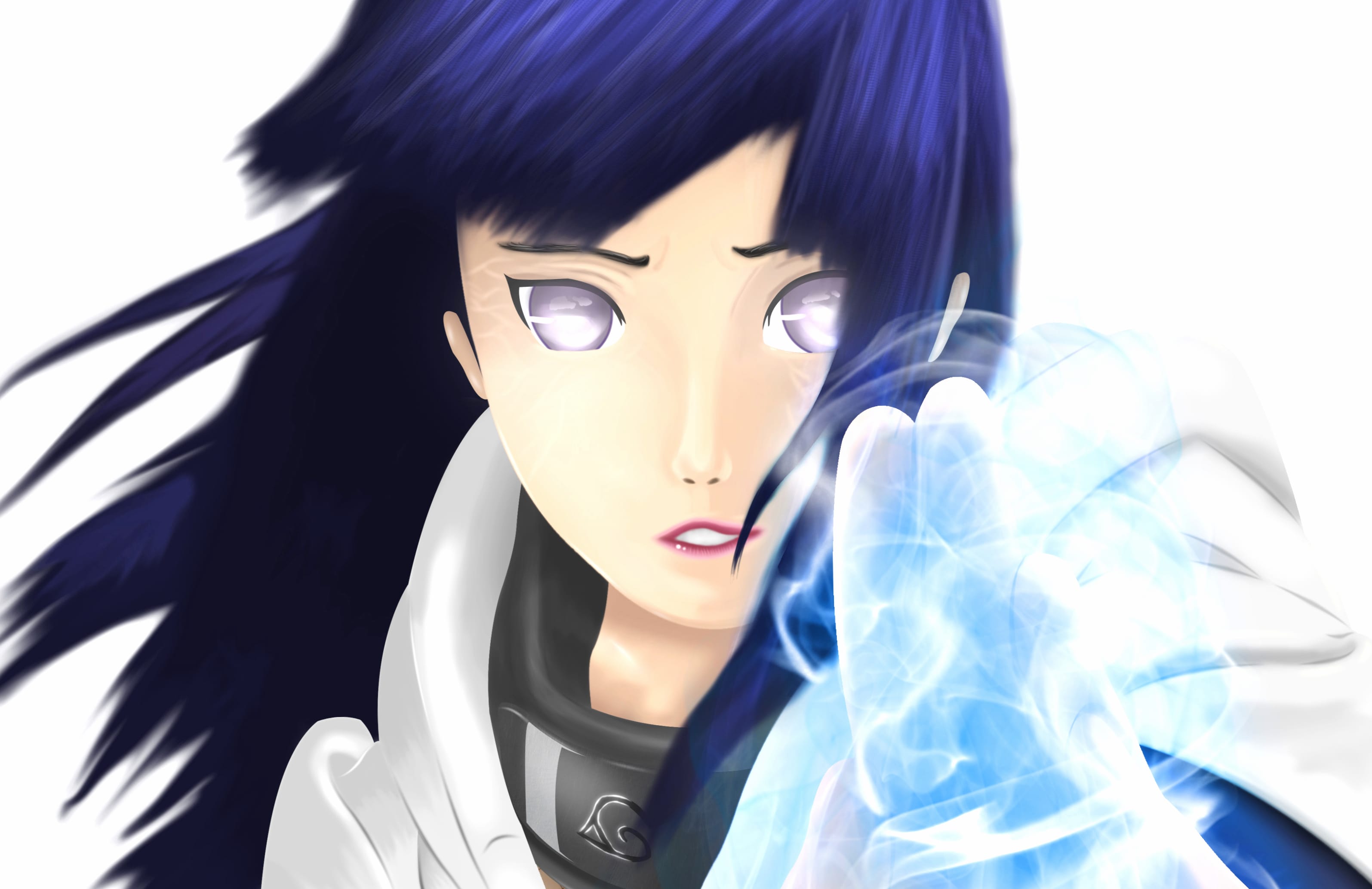 Hinata Hyuga in Action - HD Anime Wallpaper wallpapers HD quality