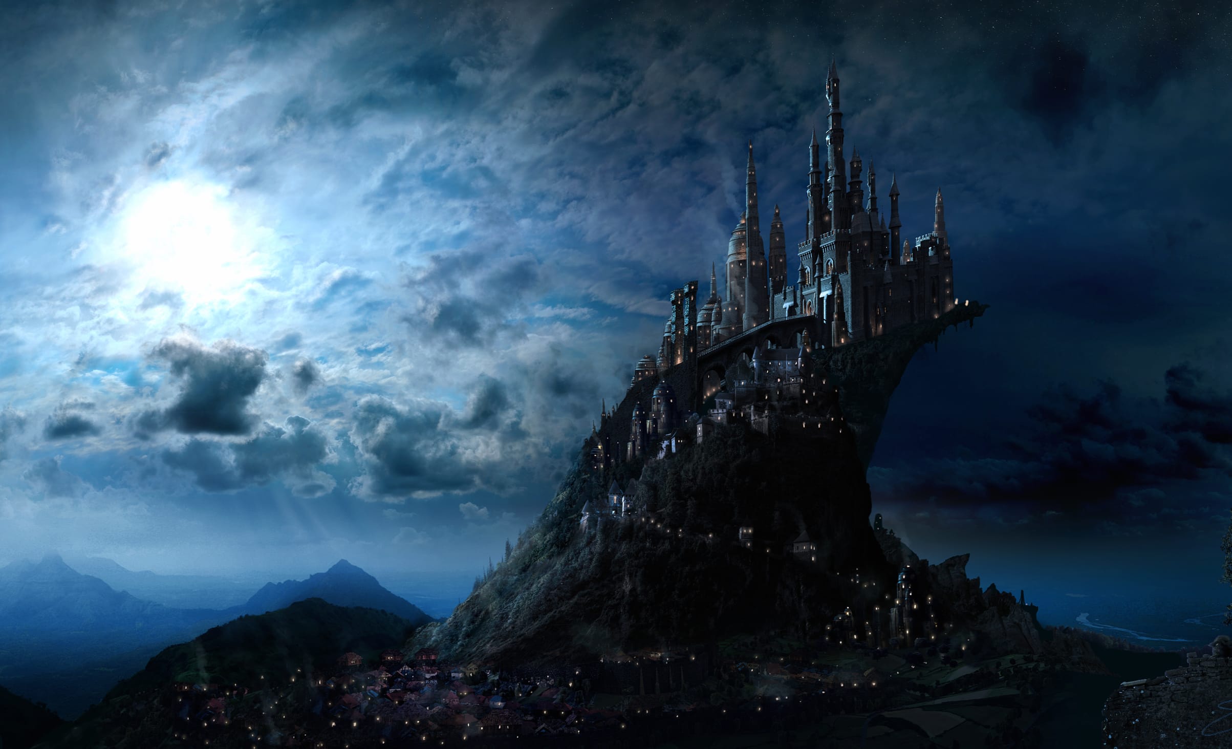 Hogwarts Castle Fantasy at 1920 x 1080 HD size wallpapers HD quality