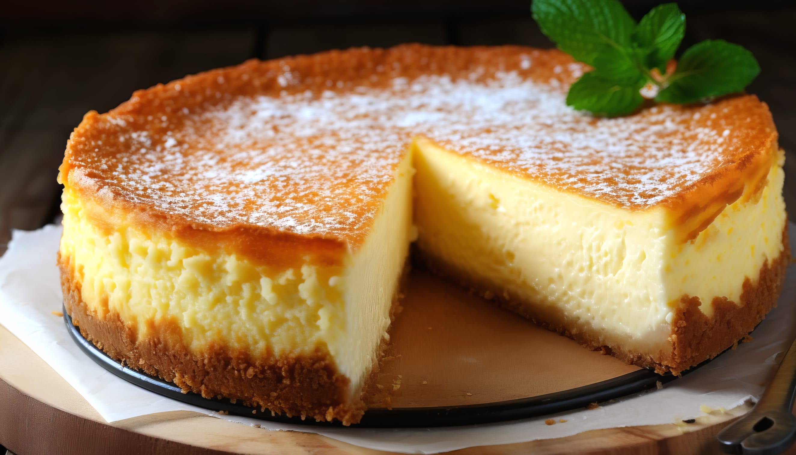 Homemade Cheesecake Delight - AI Art wallpapers HD quality