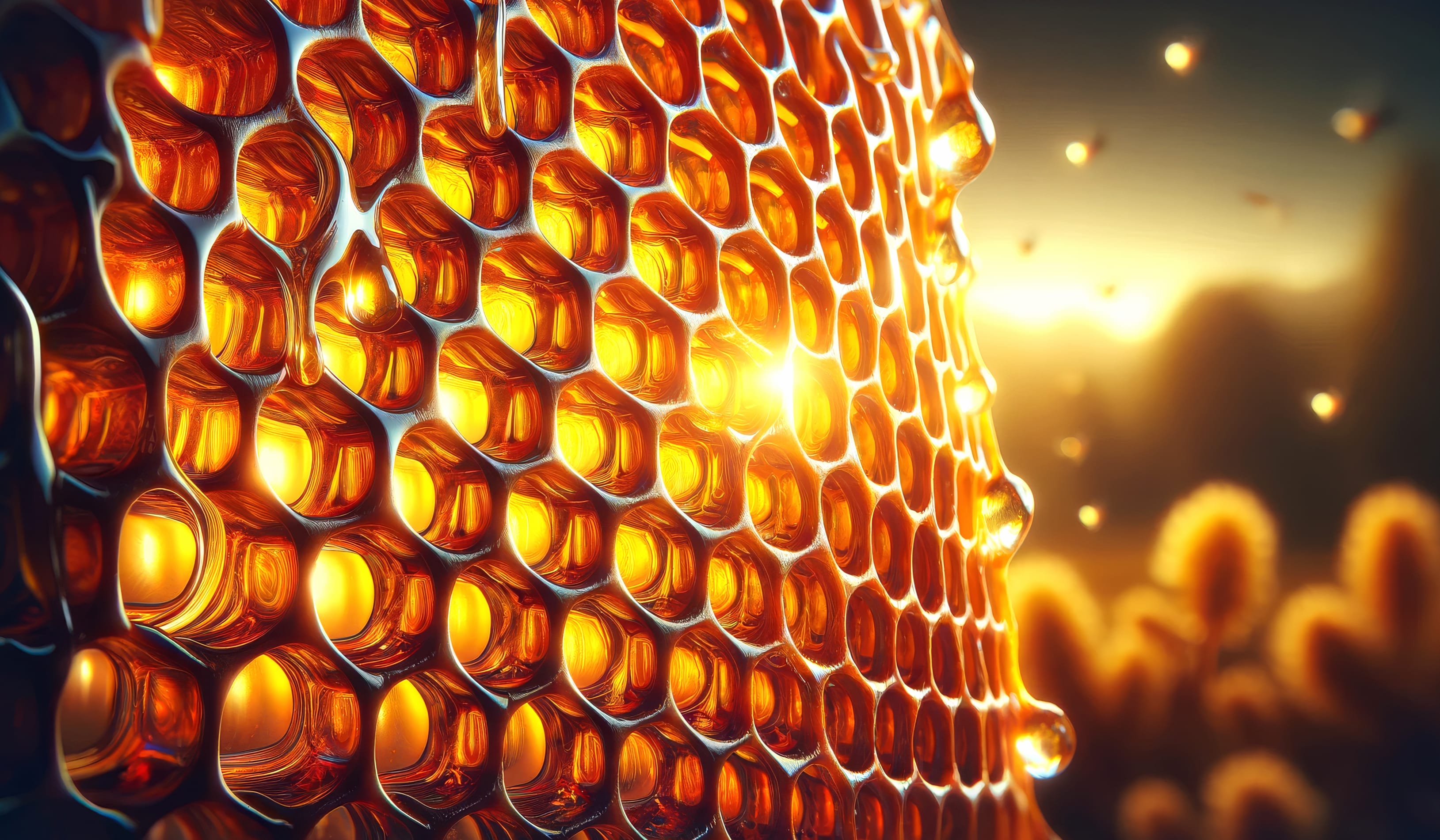 Honeycomb Glow Nature-Inspired at 640 x 1136 iPhone 5 size wallpapers HD quality