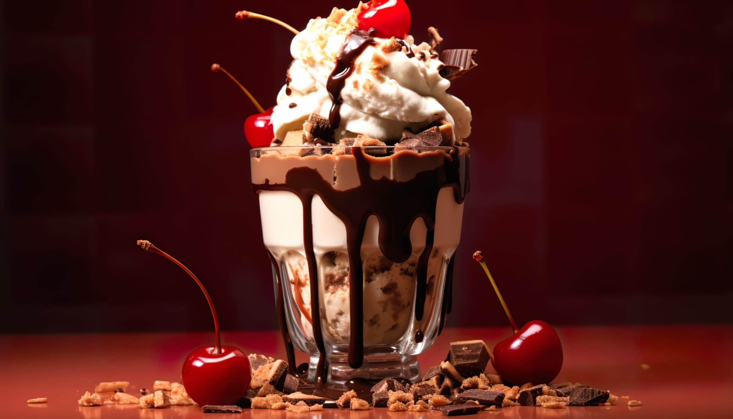 Hot Fudge Sundae Wallpaper at 1024 x 768 size wallpapers HD quality