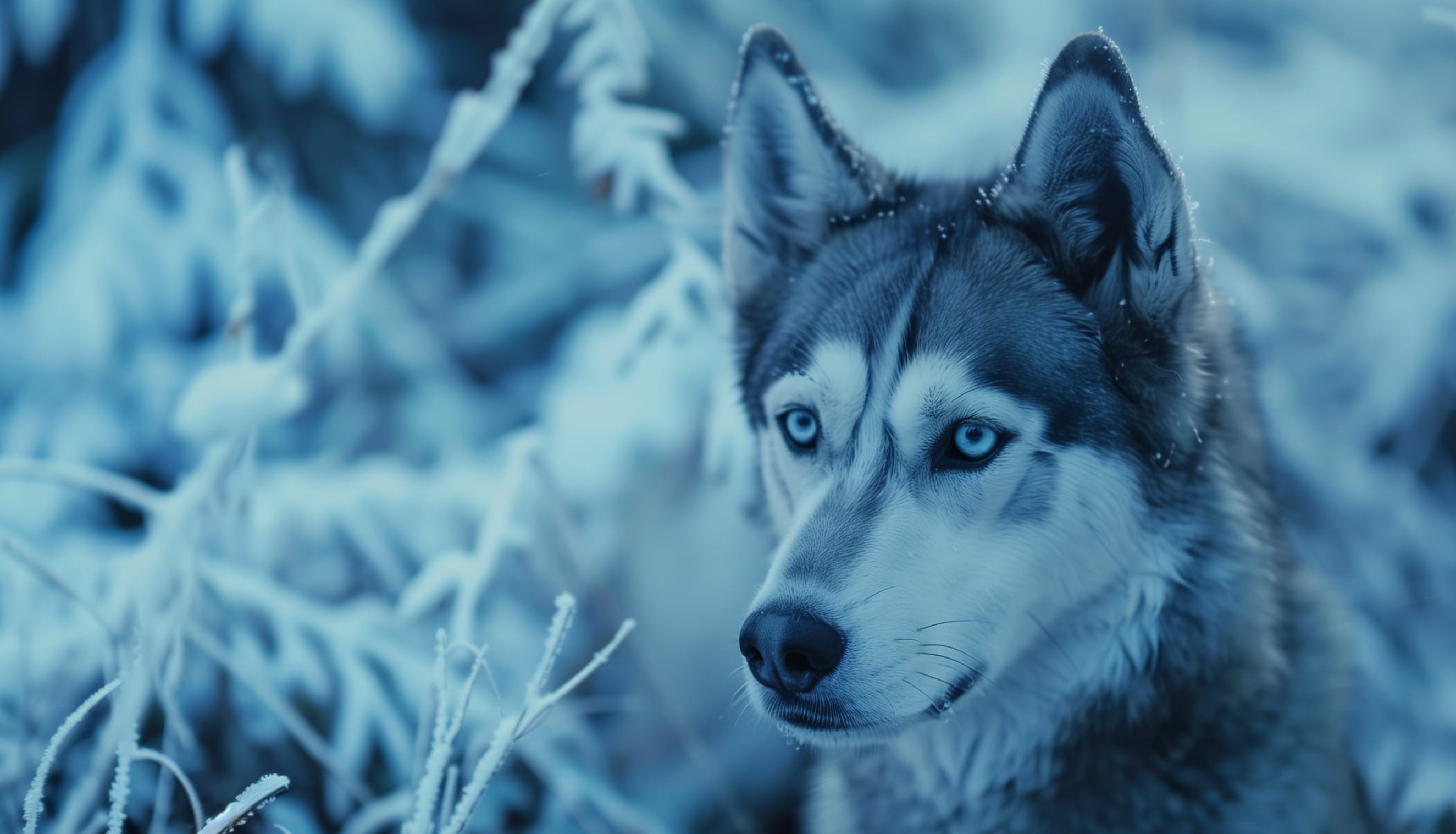 Husky in Winter Wonderland wallpapers HD quality