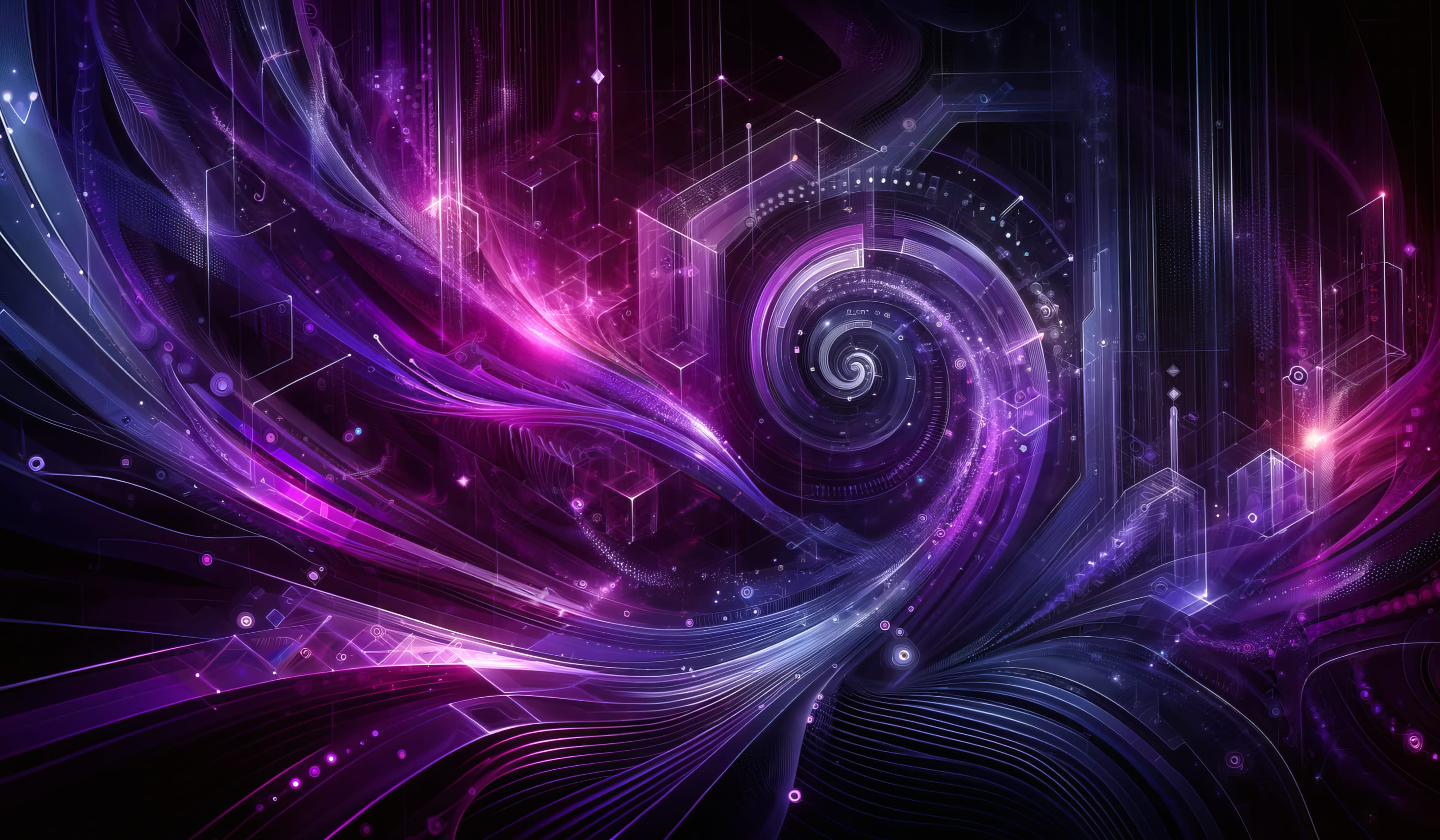 Hypnotic Neon Swirl Abstract wallpapers HD quality