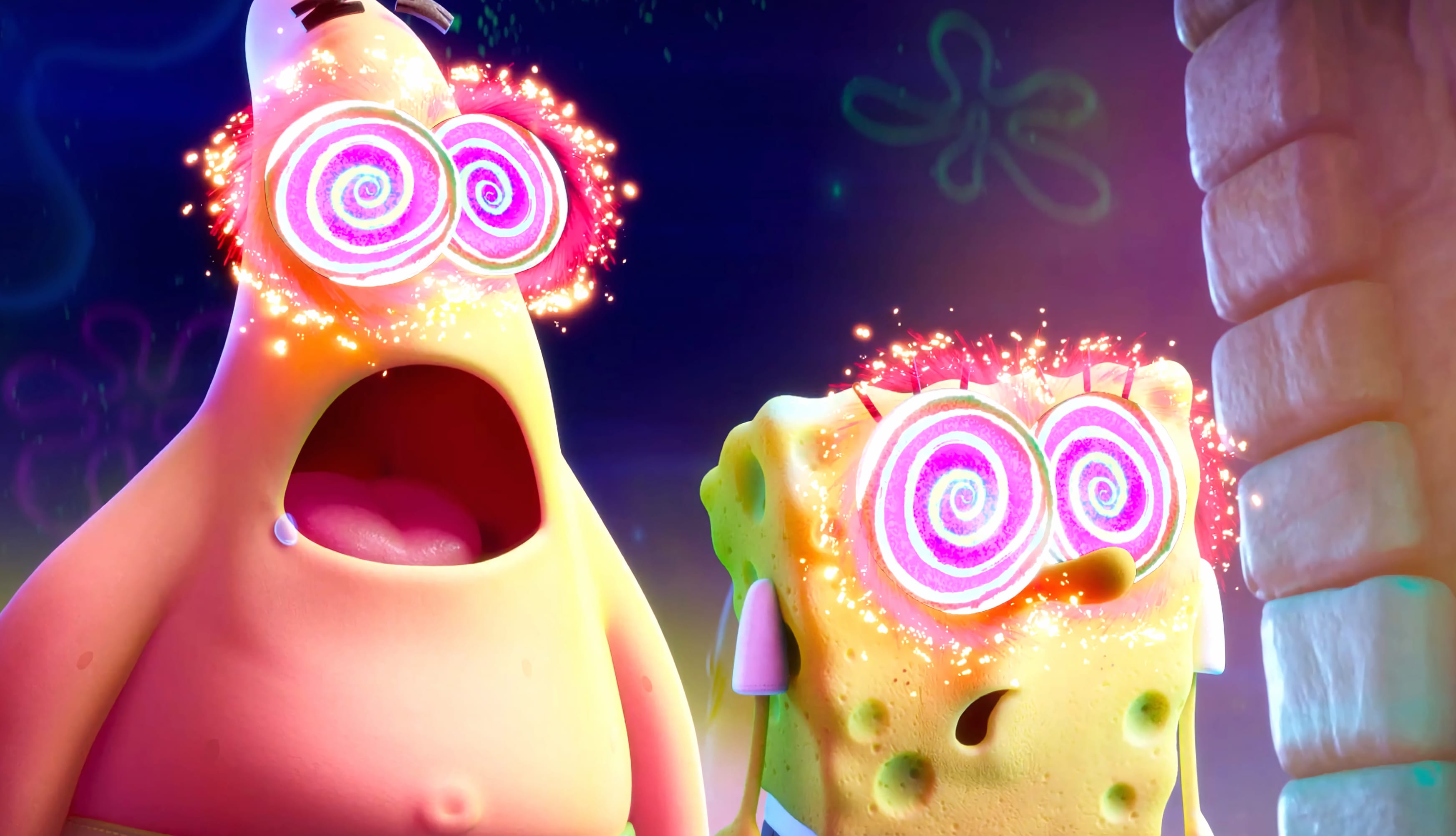 Hypnotized SpongeBob and Patrick from The SpongeBob Movie wallpapers HD quality