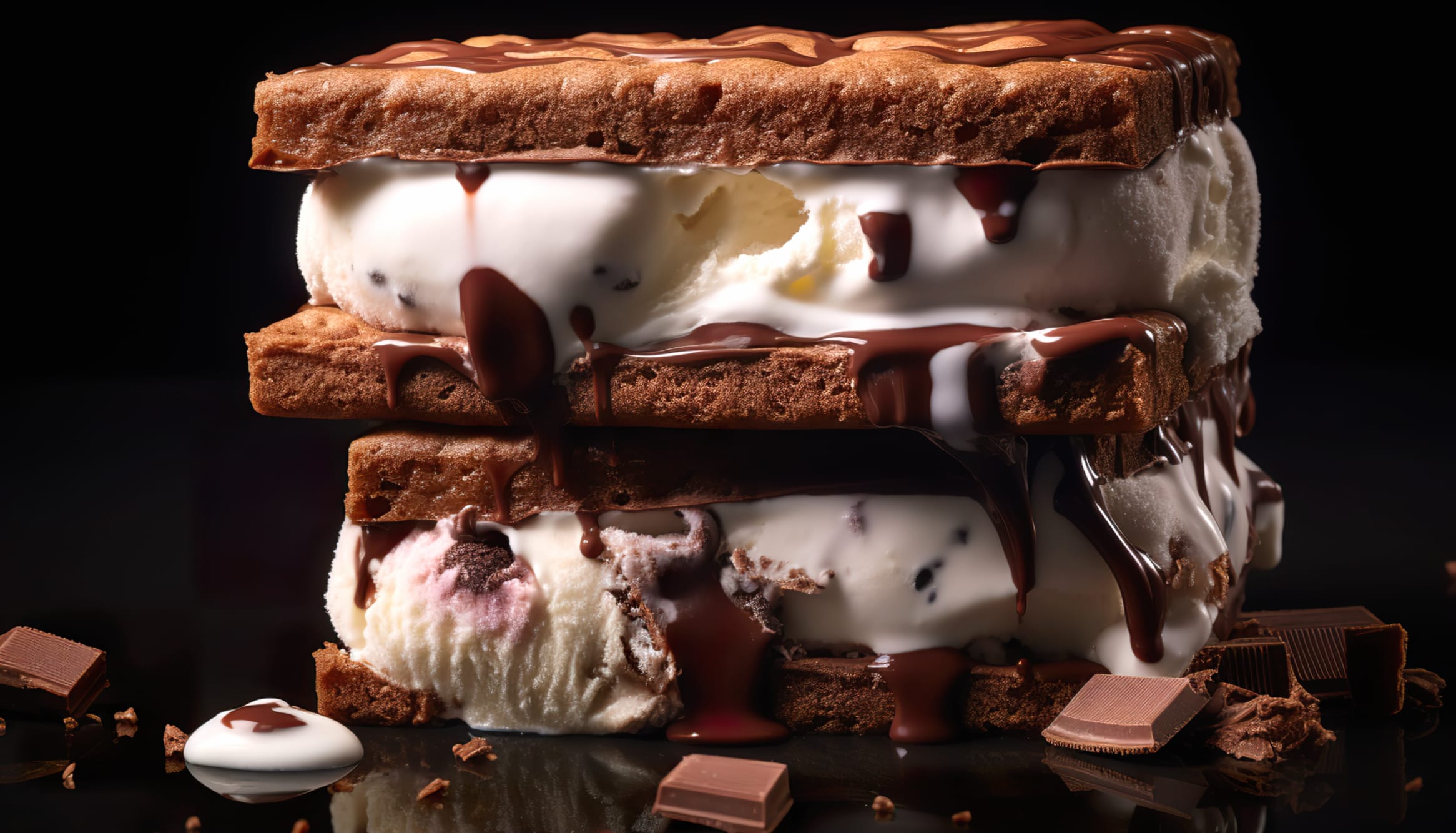 Ice Cream Cookie at 640 x 1136 iPhone 5 size wallpapers HD quality