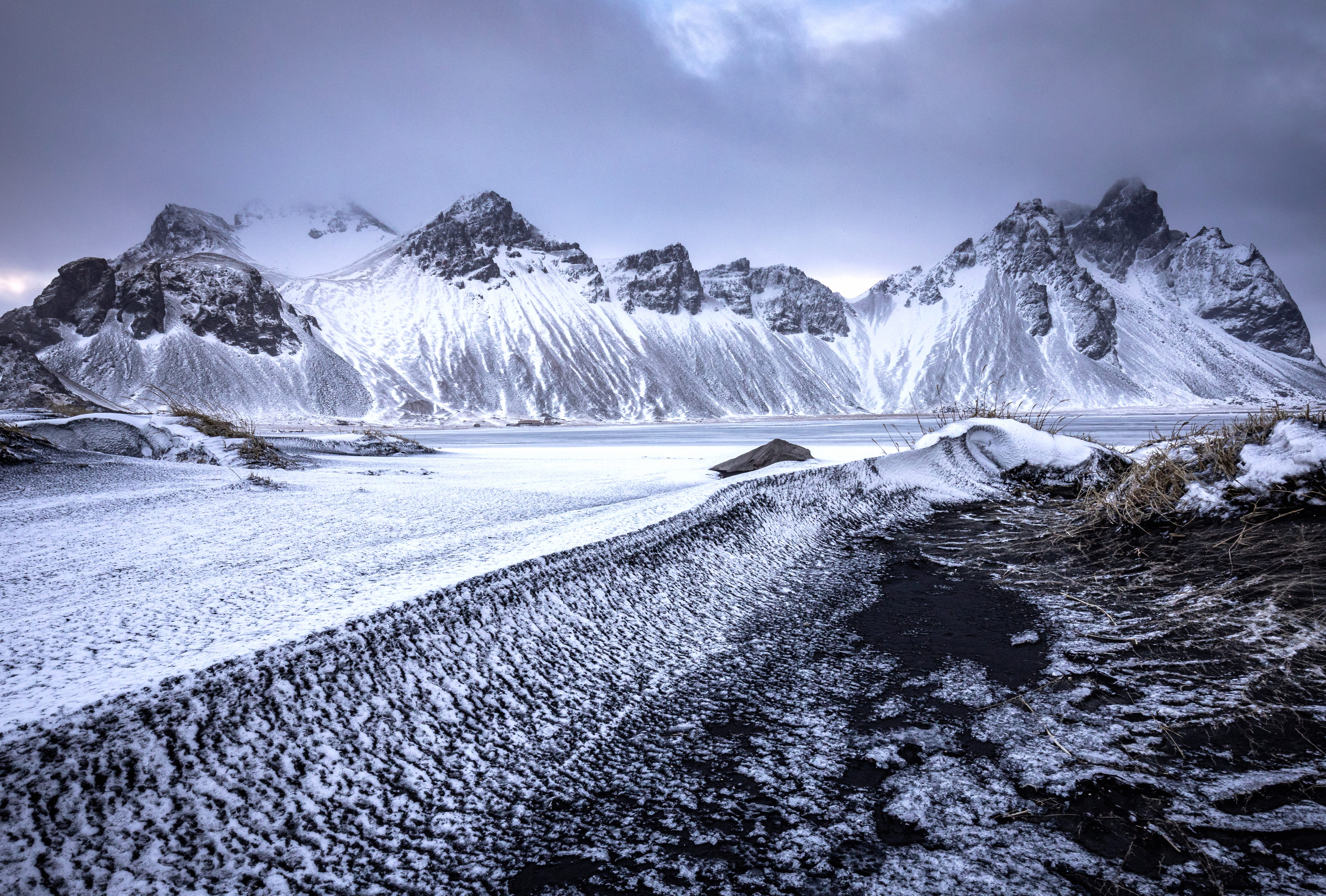 Iceland Nature Vestrahorn at 1152 x 864 size wallpapers HD quality