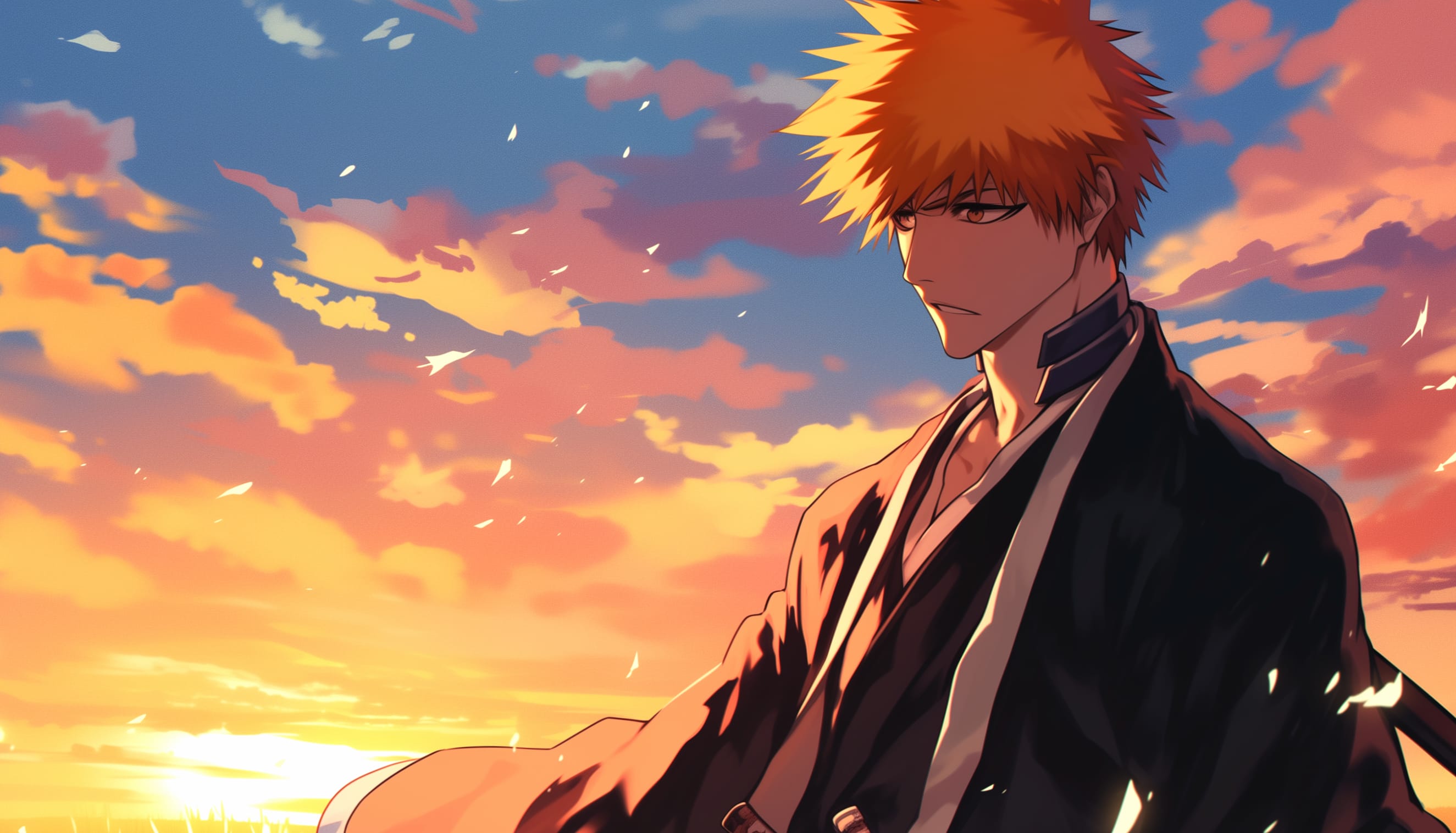 Ichigo Kurosaki Sunset Wallpaper - Bleach HD Background wallpapers HD quality