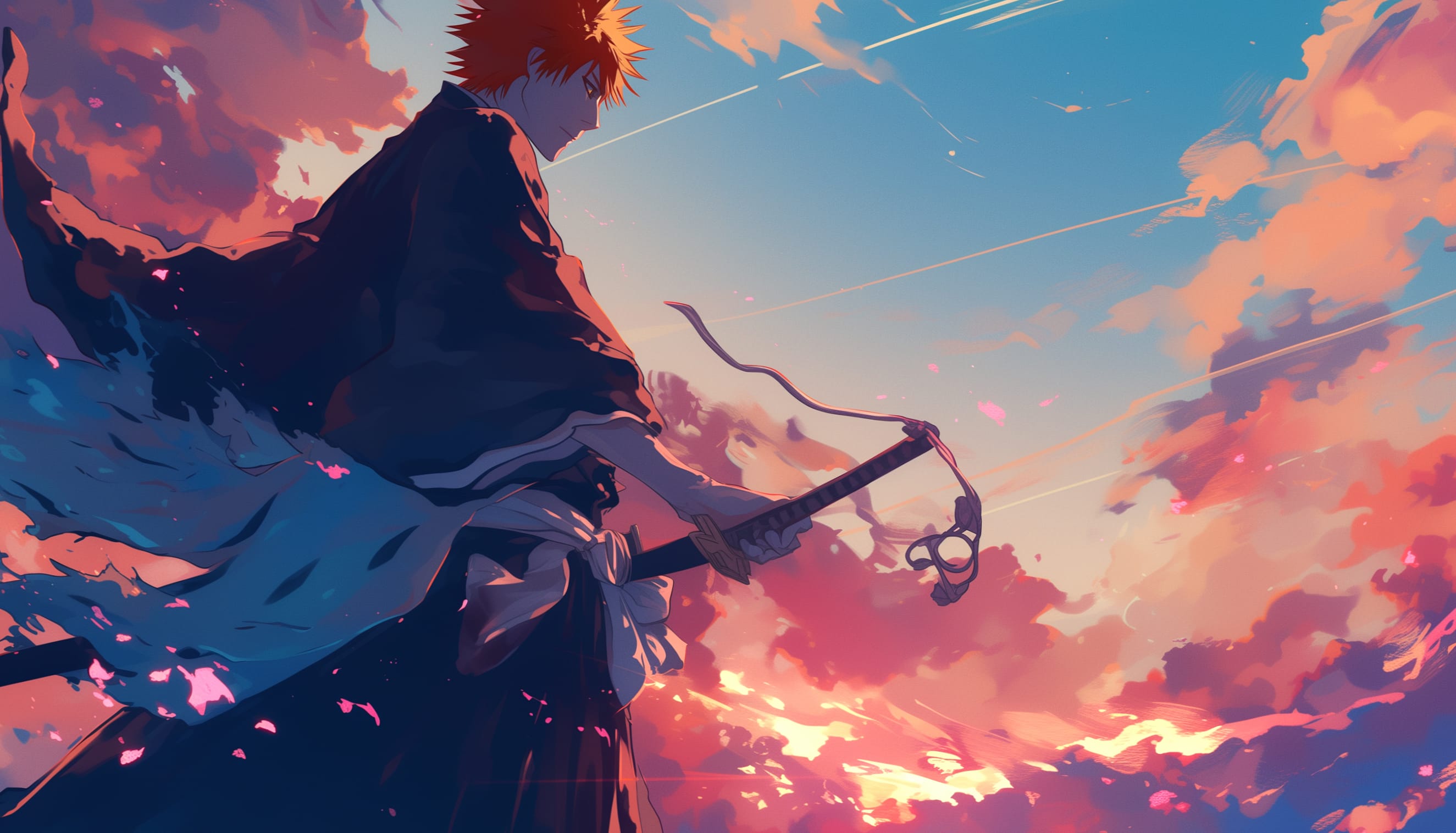 Ichigo Kurosaki Twilight Standoff at 1280 x 960 size wallpapers HD quality