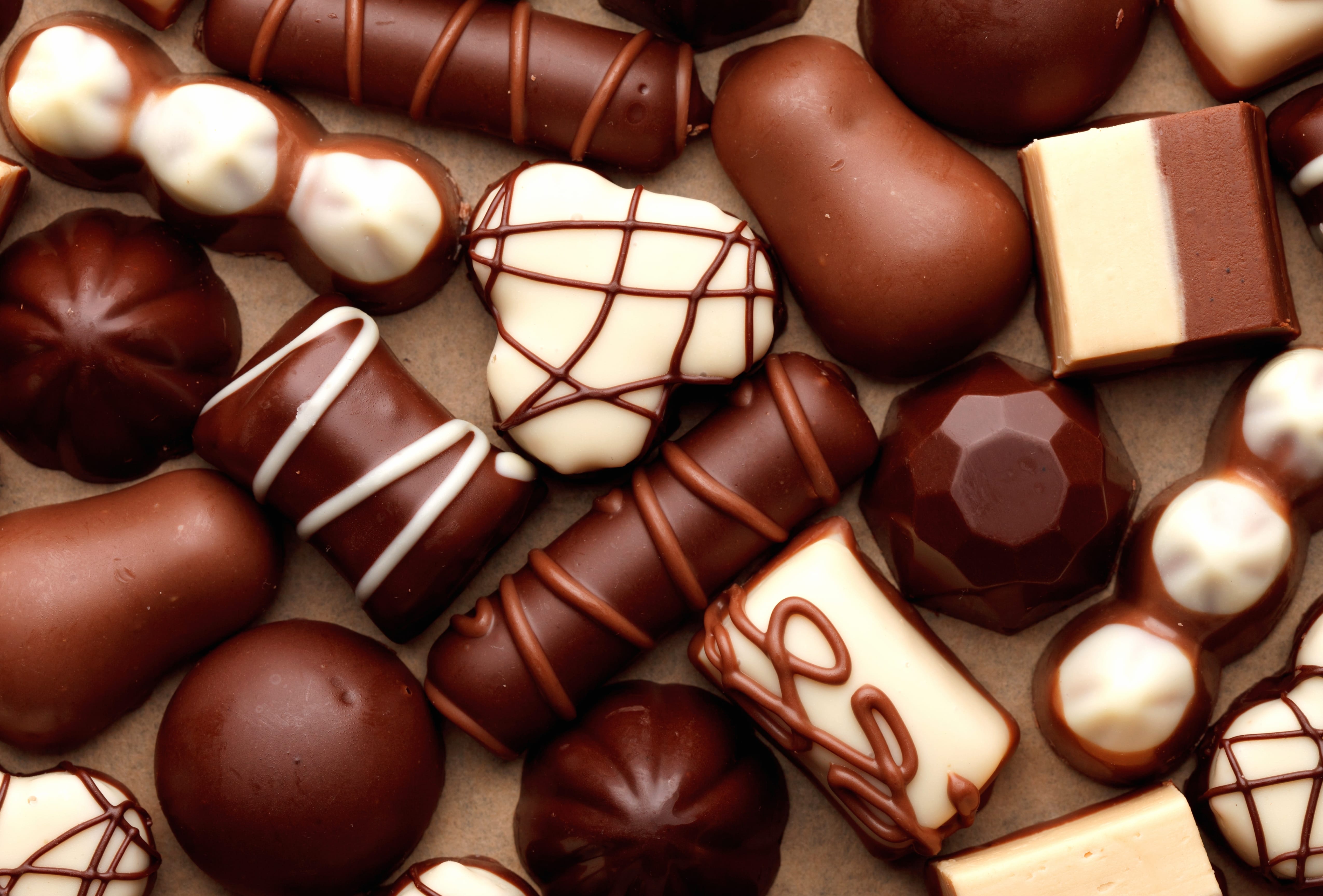 Indulgent Chocolate Sweets - at 320 x 480 iPhone size wallpapers HD quality