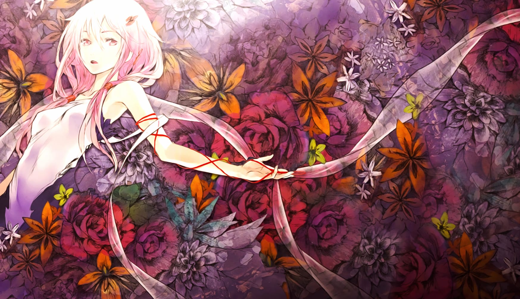 Inori Yuzuriha Flower Elegance at 1600 x 1200 size wallpapers HD quality