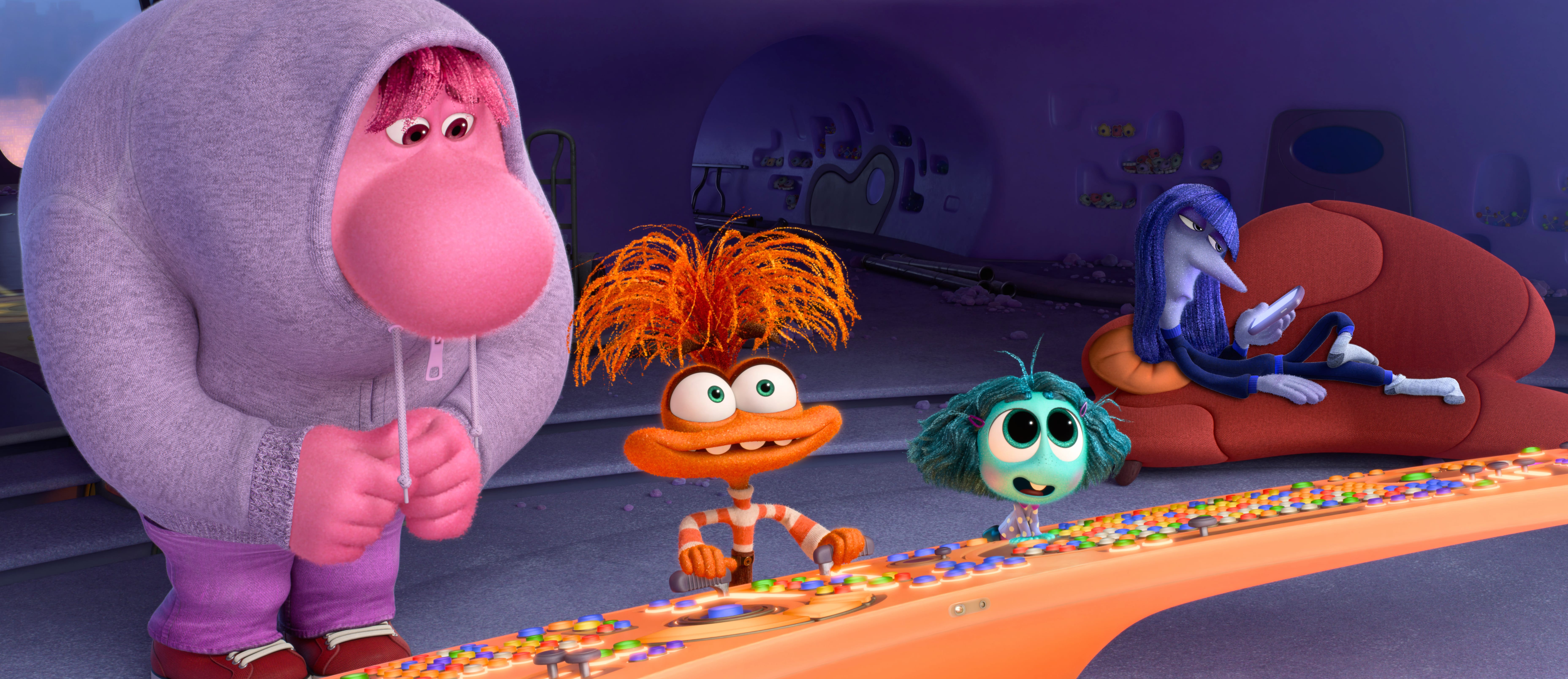 Inside Out 2 - Animated Movie Characters at 1024 x 768 size wallpapers HD quality