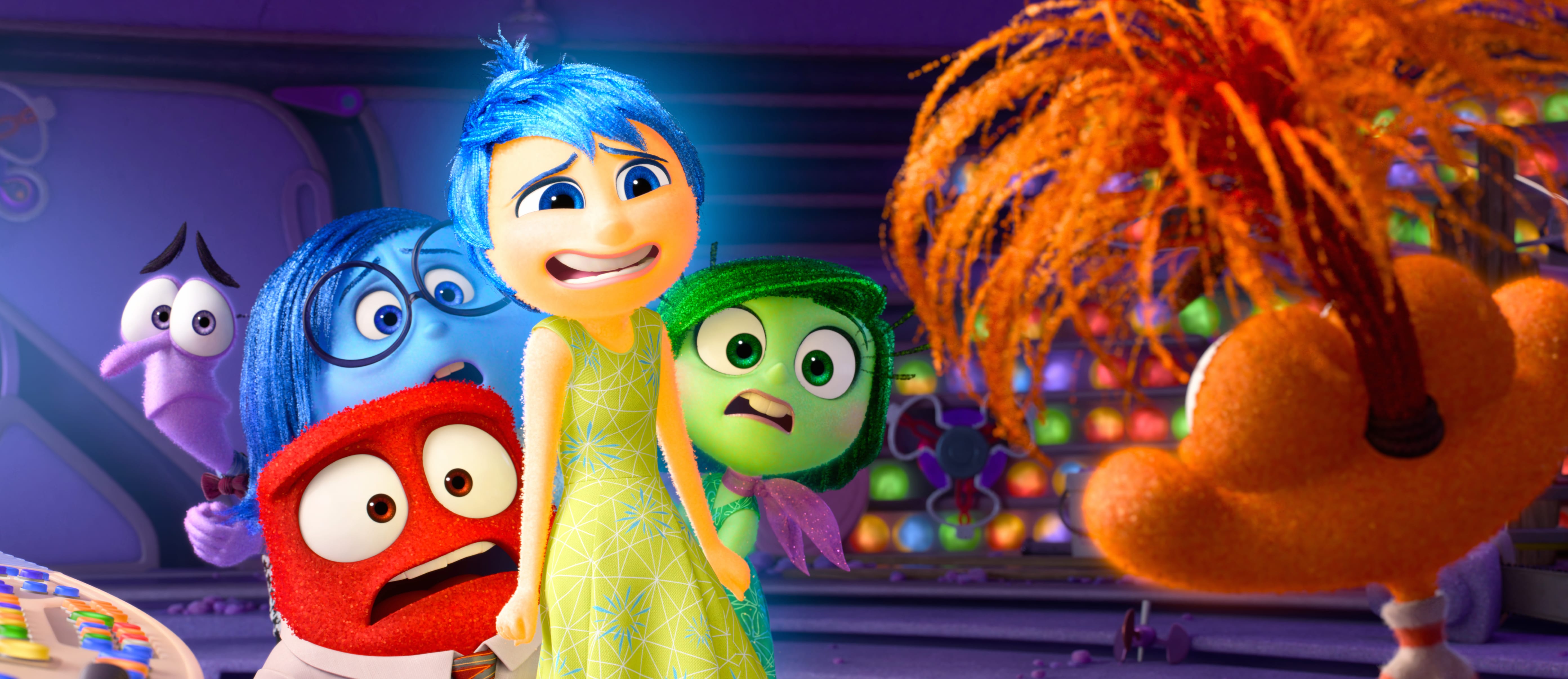 Inside Out 2 - Animated Movie Emotions at 2048 x 2048 iPad size wallpapers HD quality